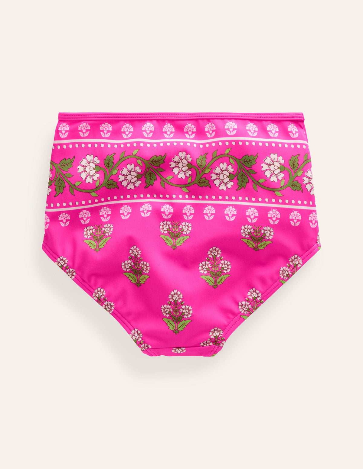Bikinihose mit hohem Bund-Pink Kleiner Holzblock - Image 2
