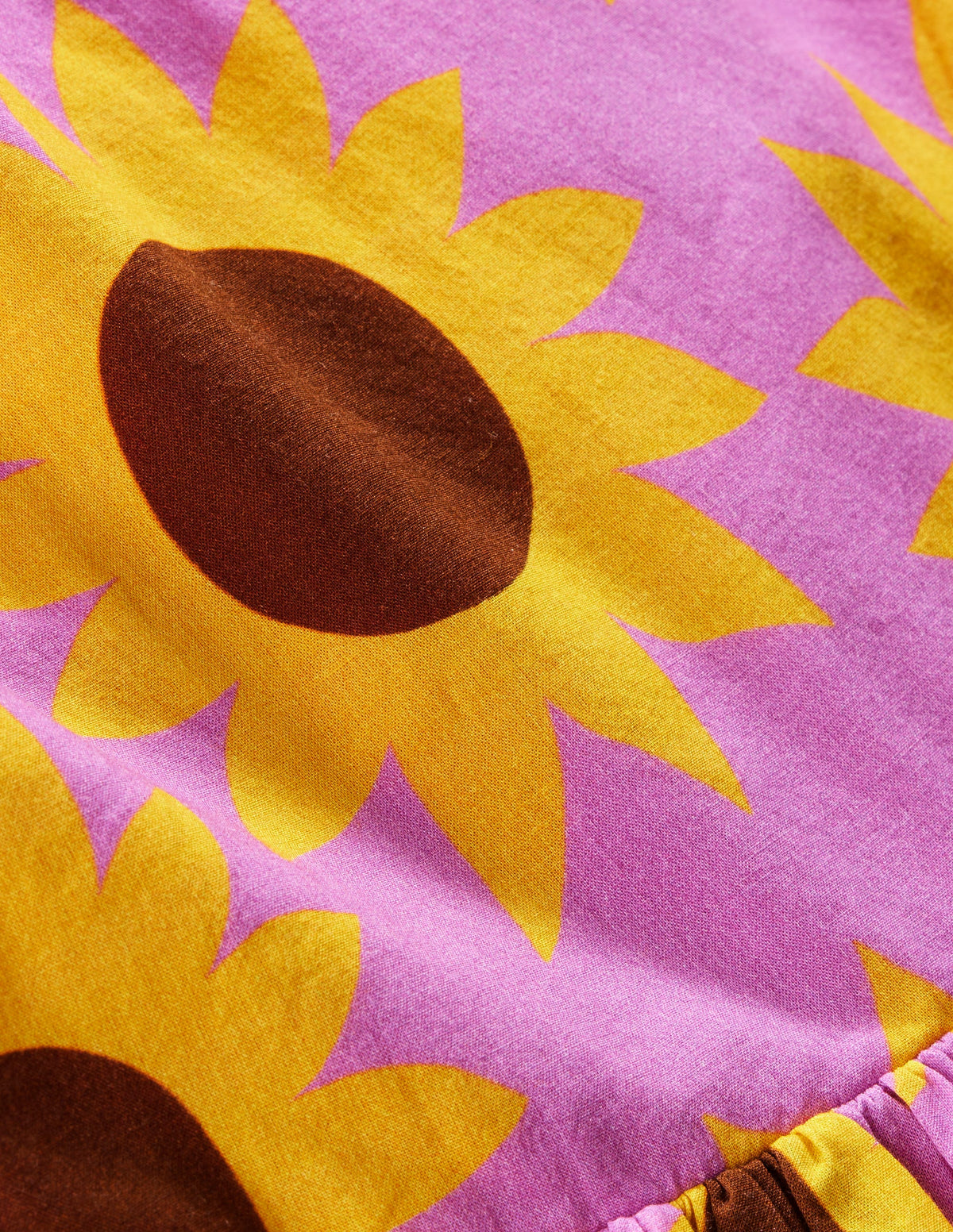 Kleid mit gekreuzten Rückenträgern-Rosa Sonnenblume Geo-3