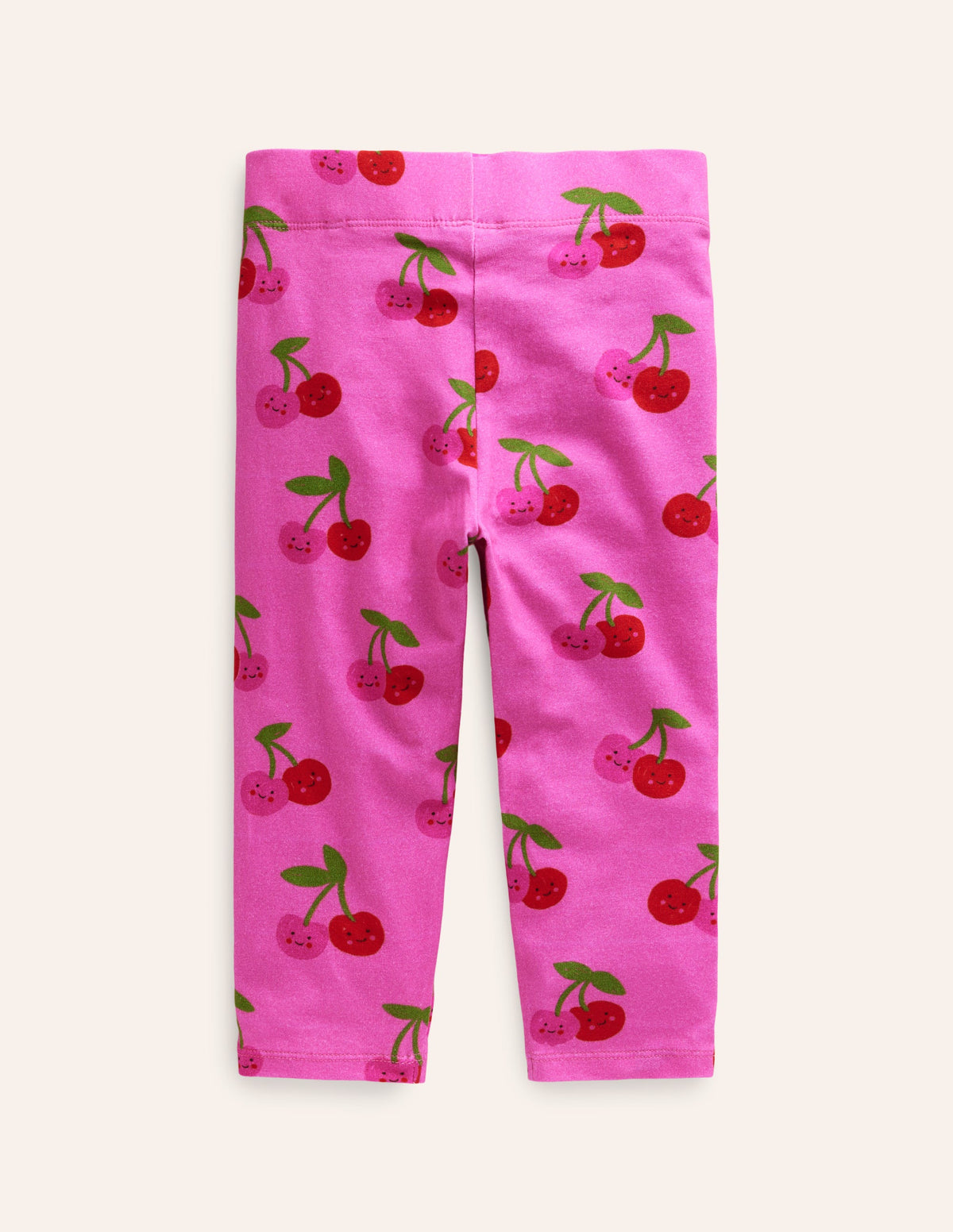 Lustige, verkürzte Leggings-Rosa Kirschen-2