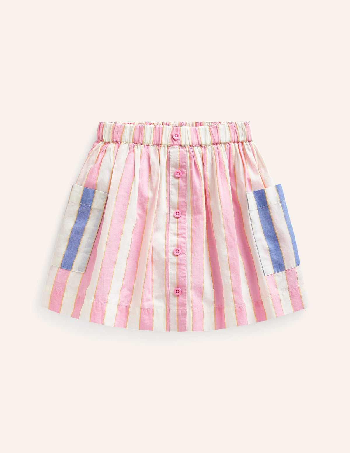 Wallender Rock zum Hineinschlüpfen-Rosa Lurex-Streifen - Image 1