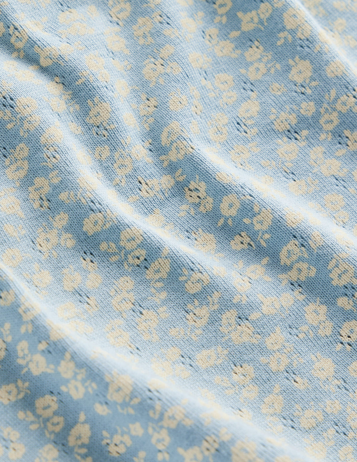 Pointelle-Top-Vintage Blau Floral-3