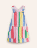 Robe salopette-Rayé arc-en-ciel multi