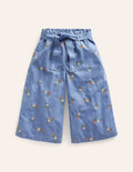 Bedruckte Hose mit weitem Bein-Medium Vintage Bestickt