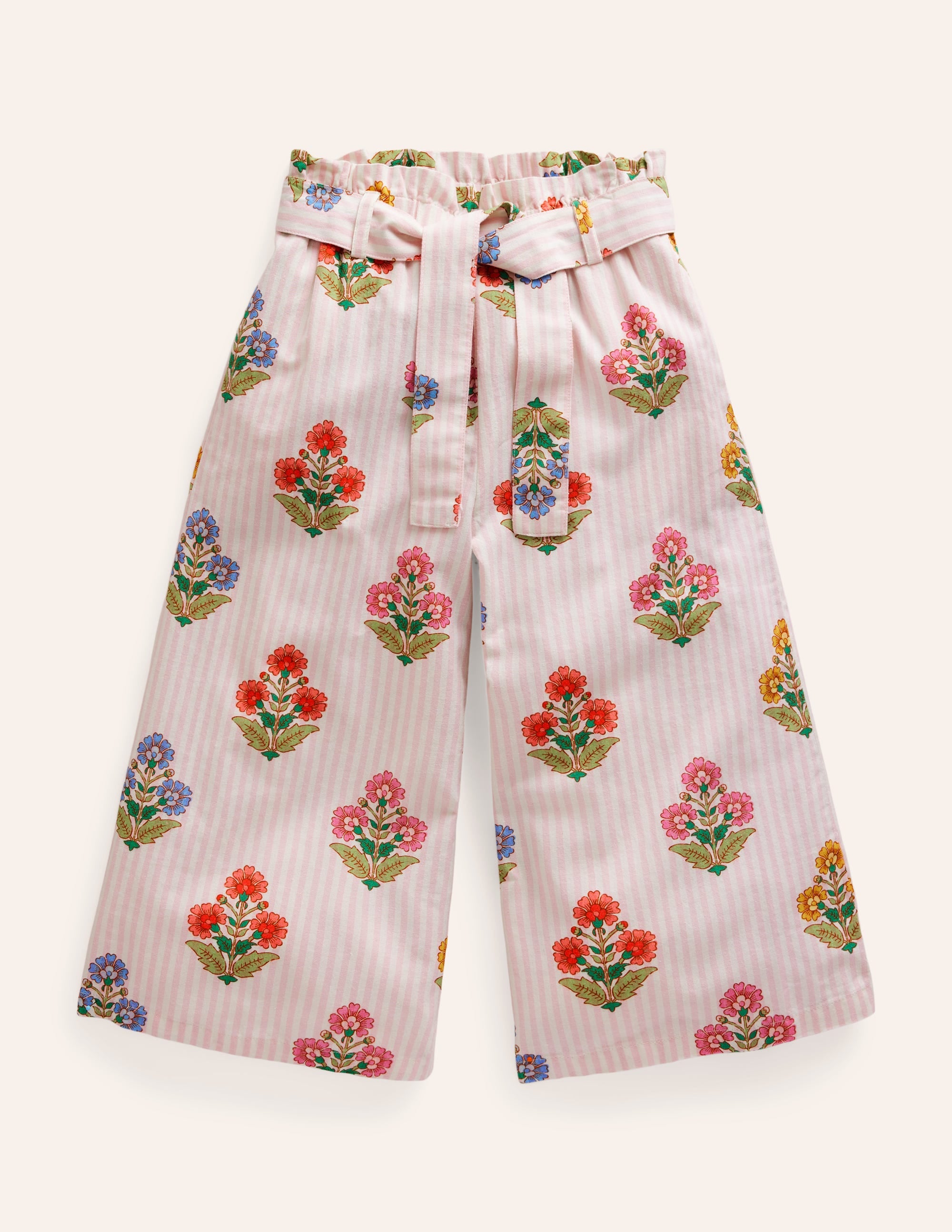 Bedruckte Hose mit weitem Bein-Bunt Holzblock - Image 3