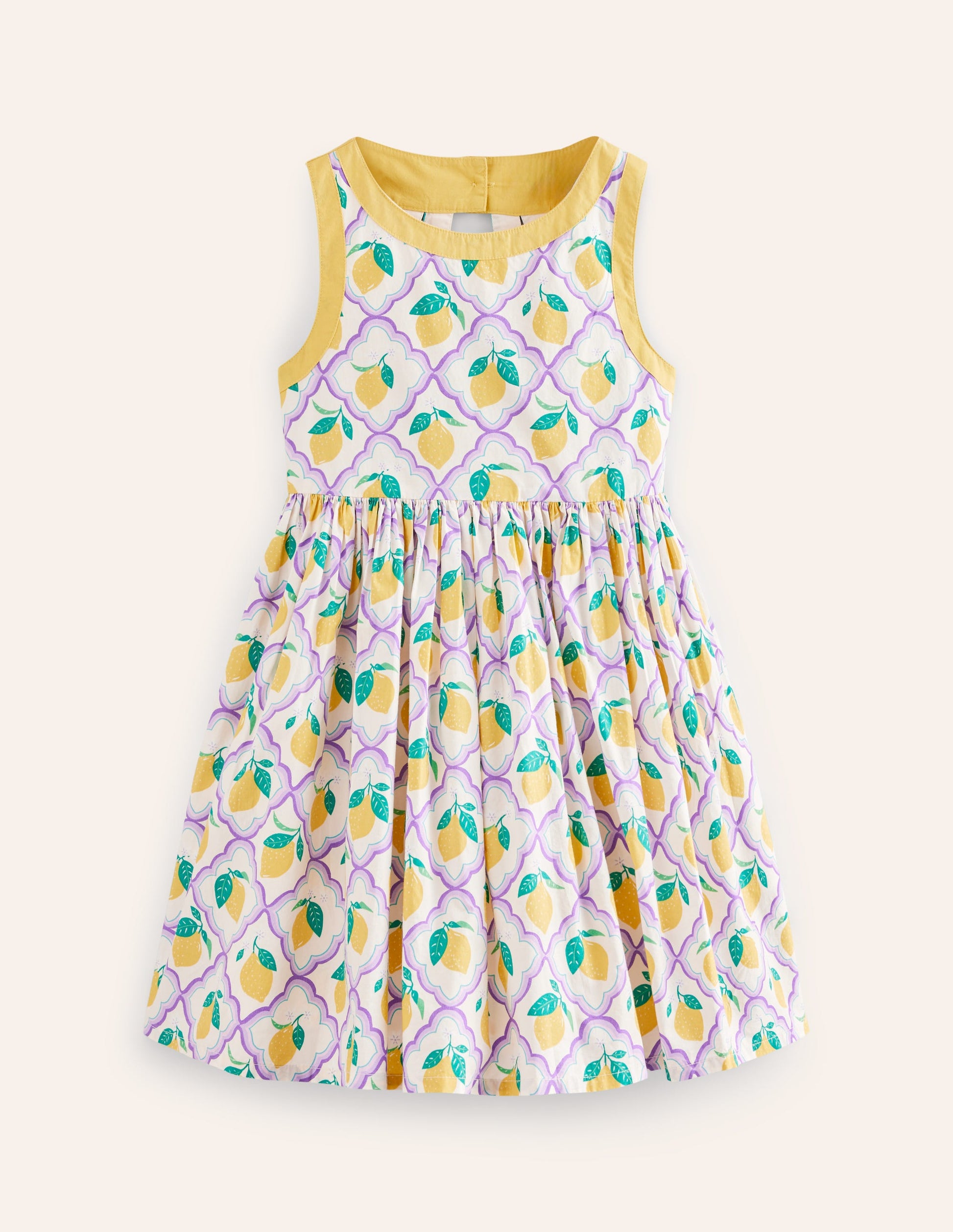 Robe avec détail au dos-Citronneraie lavande-4
