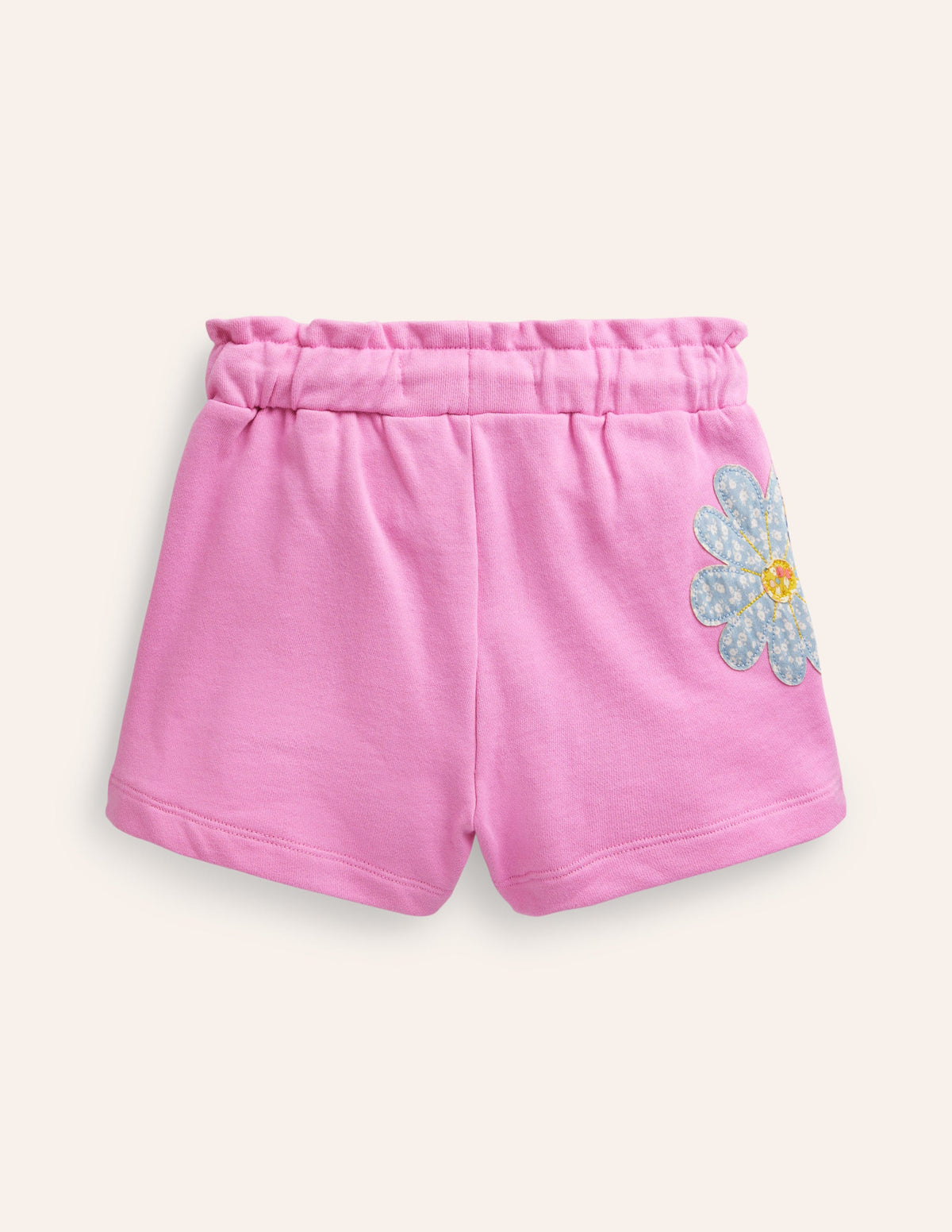 Short en jersey à appliqué-Patchwork rose cosmos - Image 2