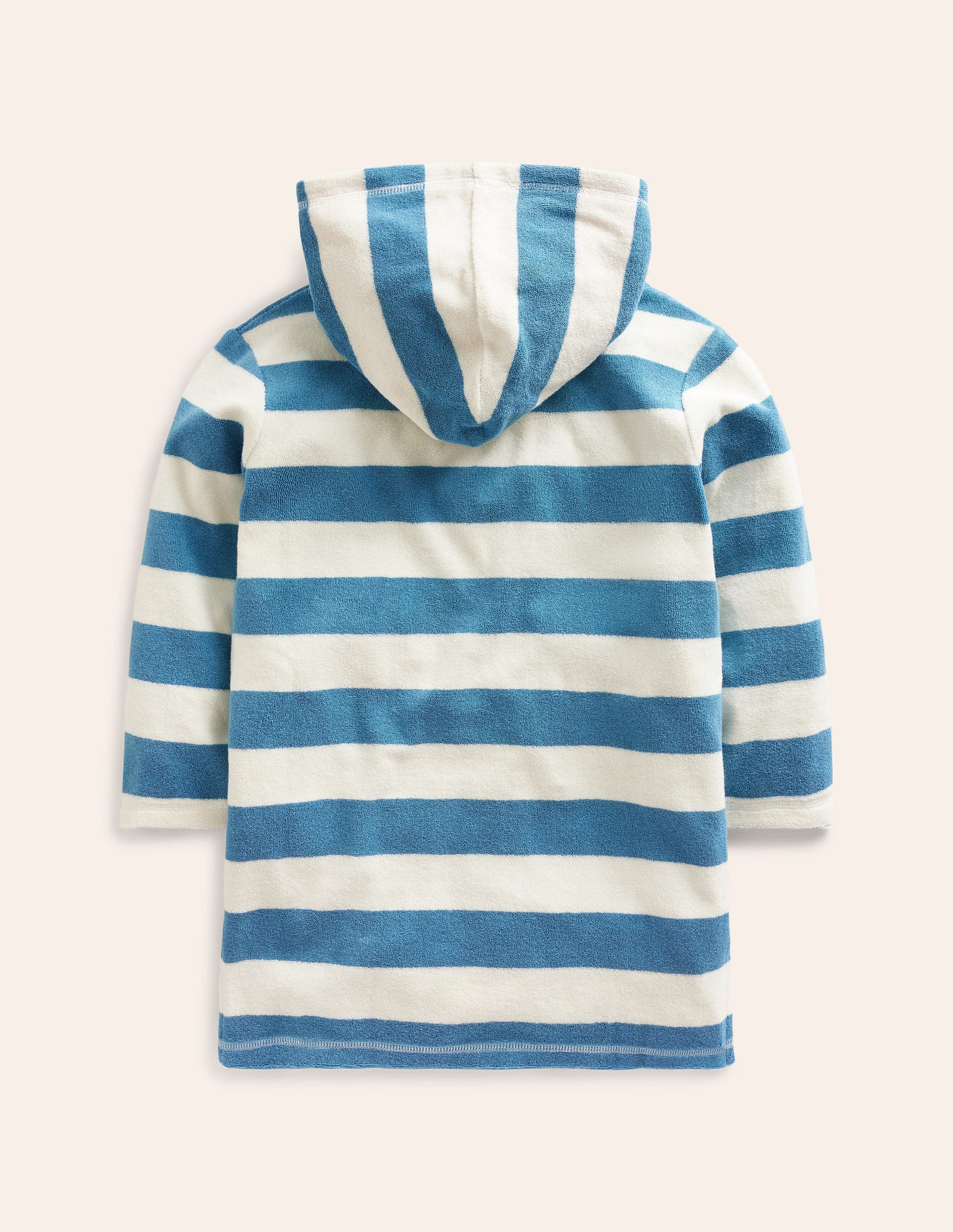 Appliqué Towelling Throw-On-Aqua Blue/ Ivory Dolphin-2