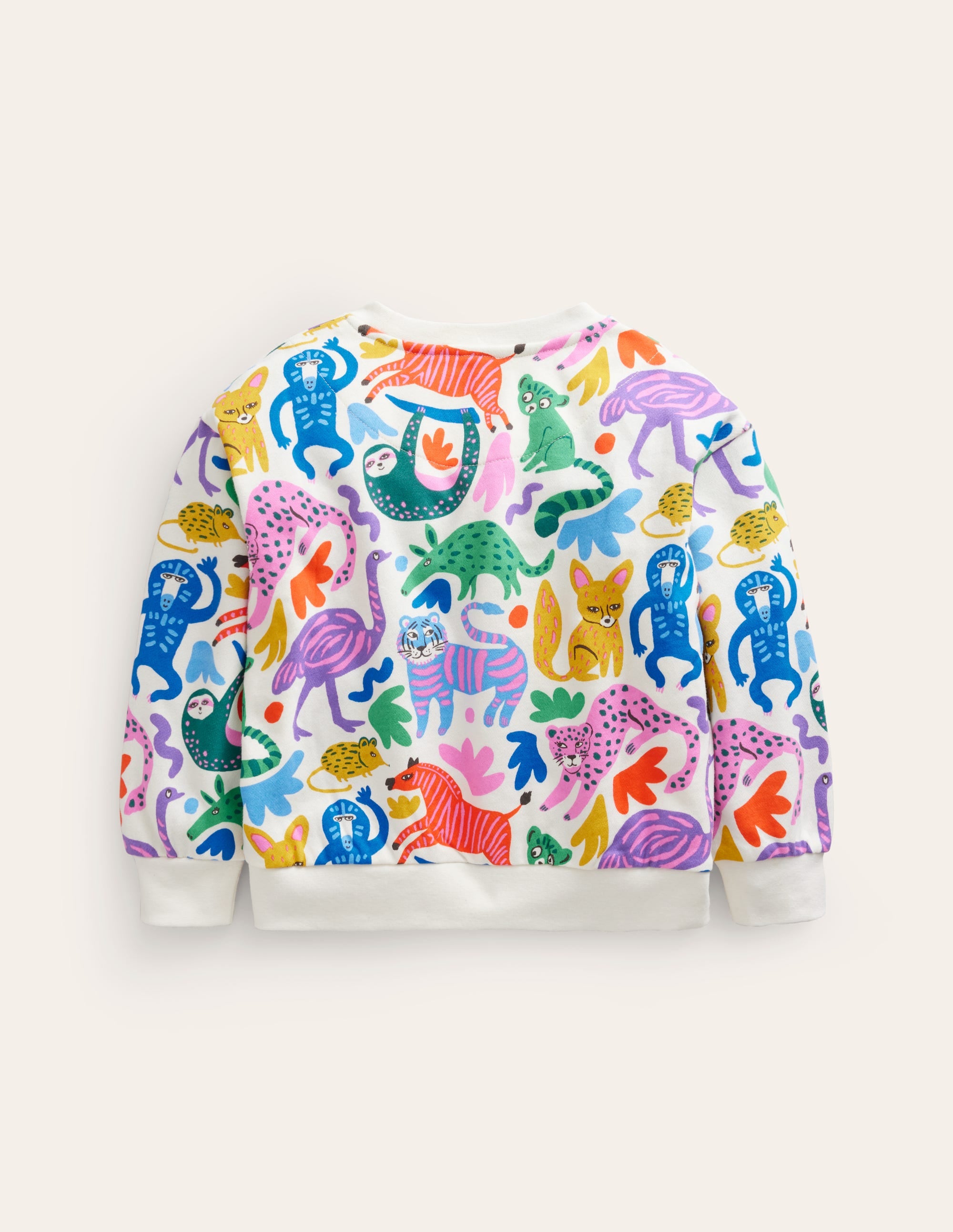 Bedrucktes Sweatshirt mit lockerer Passform-Bunt Safari Freunde - Image 2