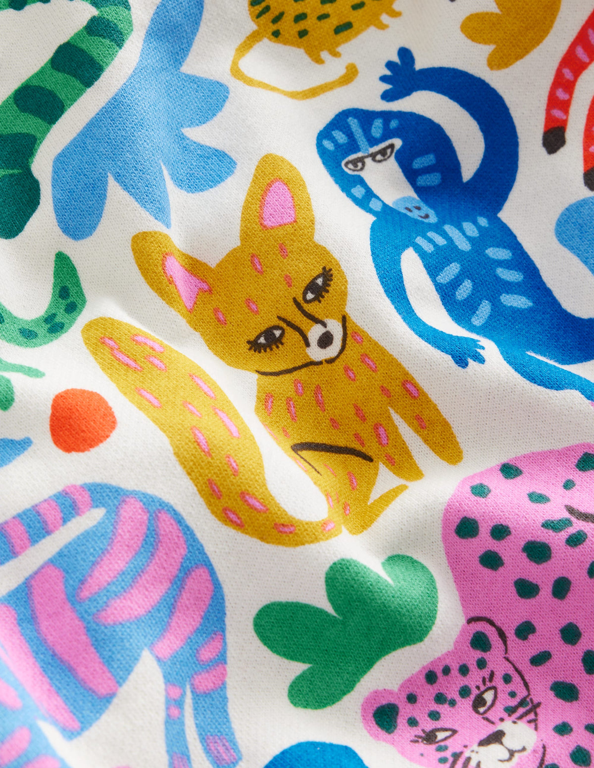 Bedrucktes Sweatshirt mit lockerer Passform-Bunt Safari Freunde-3