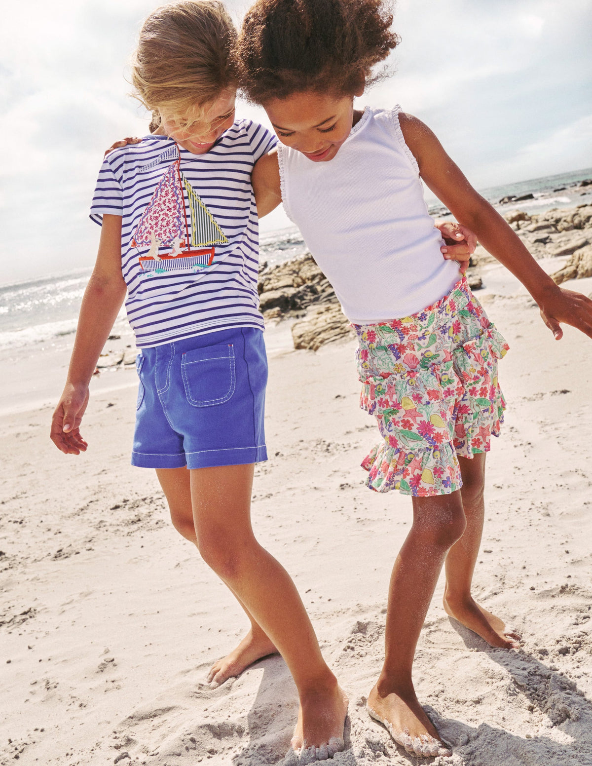 Shorts mit hohem Bund-Blaureiher-4