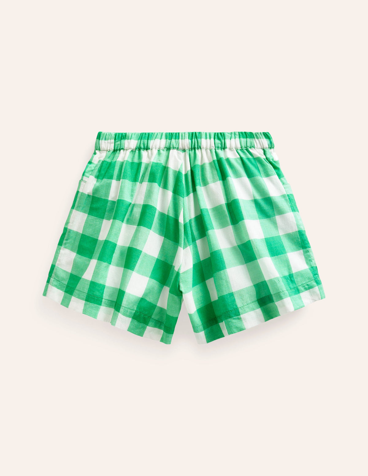 Full Nostalgic Short-Pea Green/ Ivory Gingham - Image 2