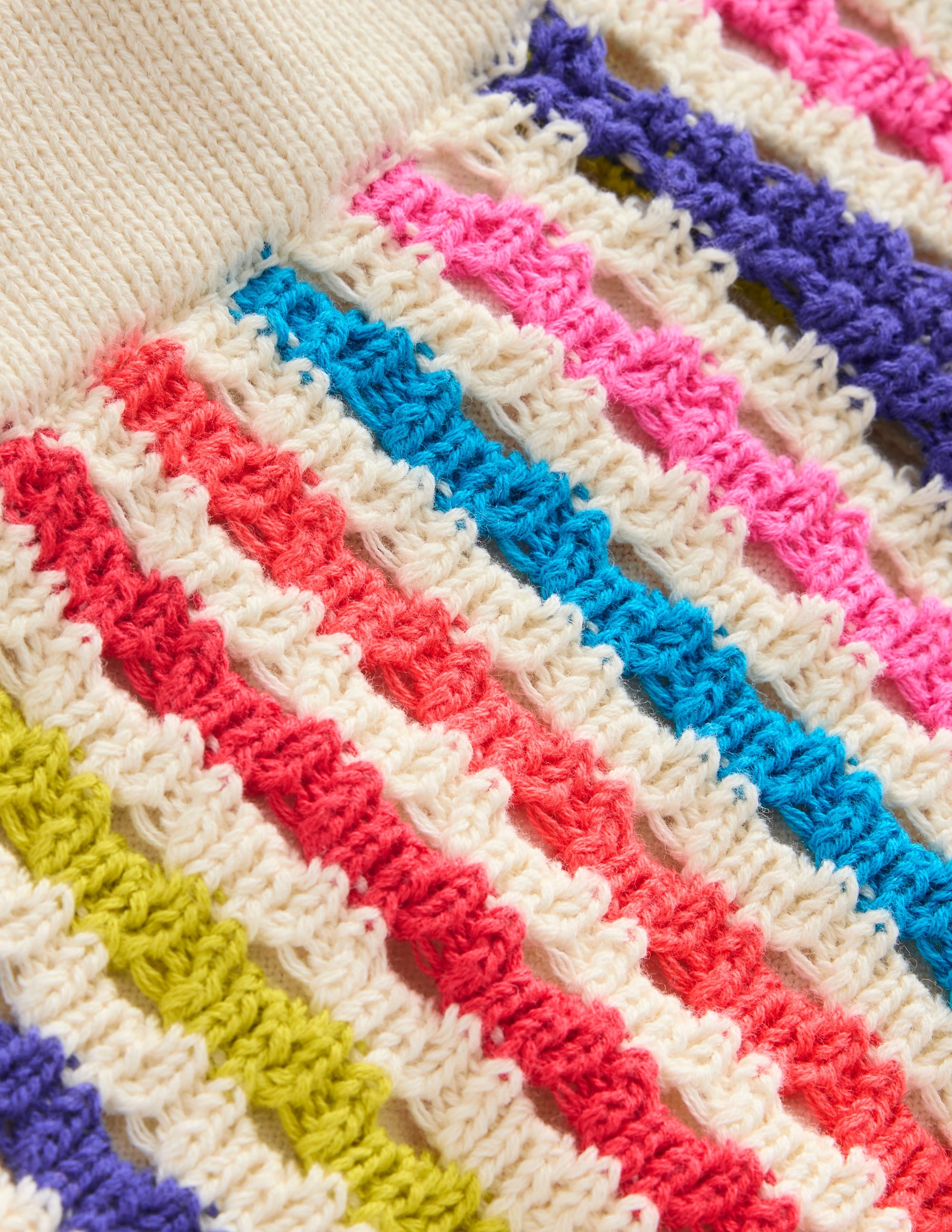 Gestreifte Strick-Shorts-Bunt Streifen - Image 3
