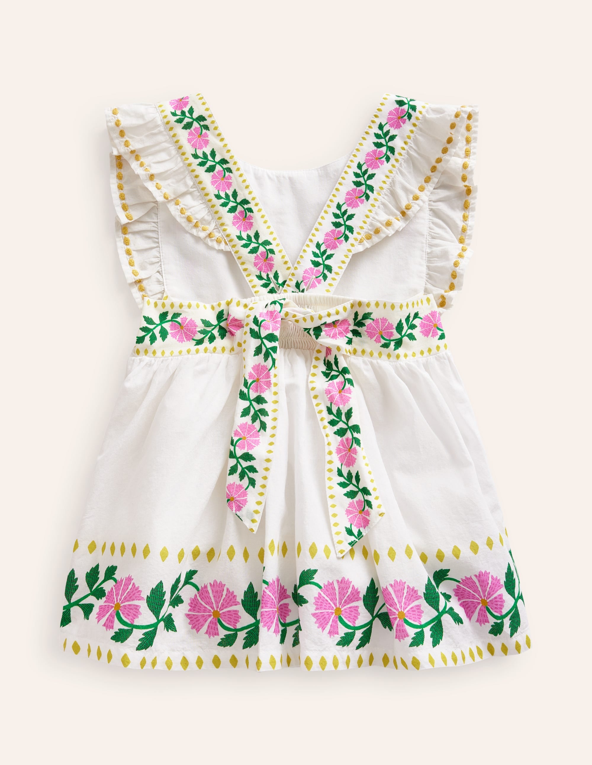 Oberteil mit Schleife auf dem Rücken-Vanilleschote Floral - Image 1
