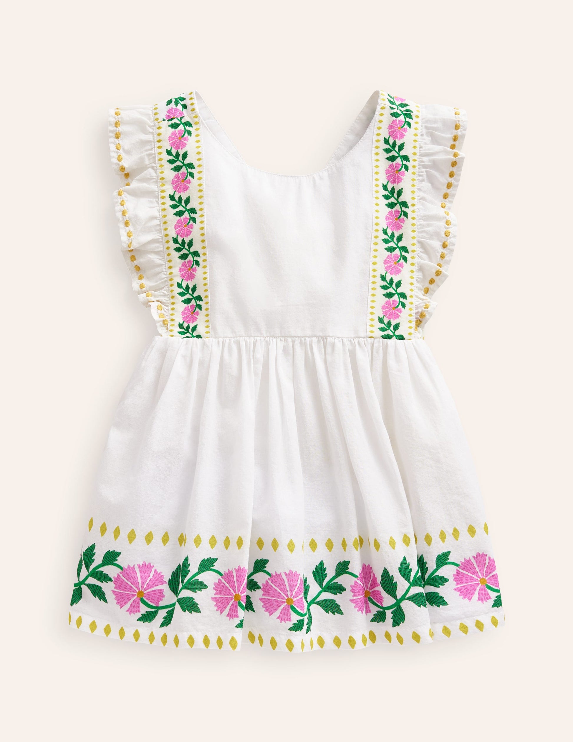 Oberteil mit Schleife auf dem Rücken-Vanilleschote Floral-2