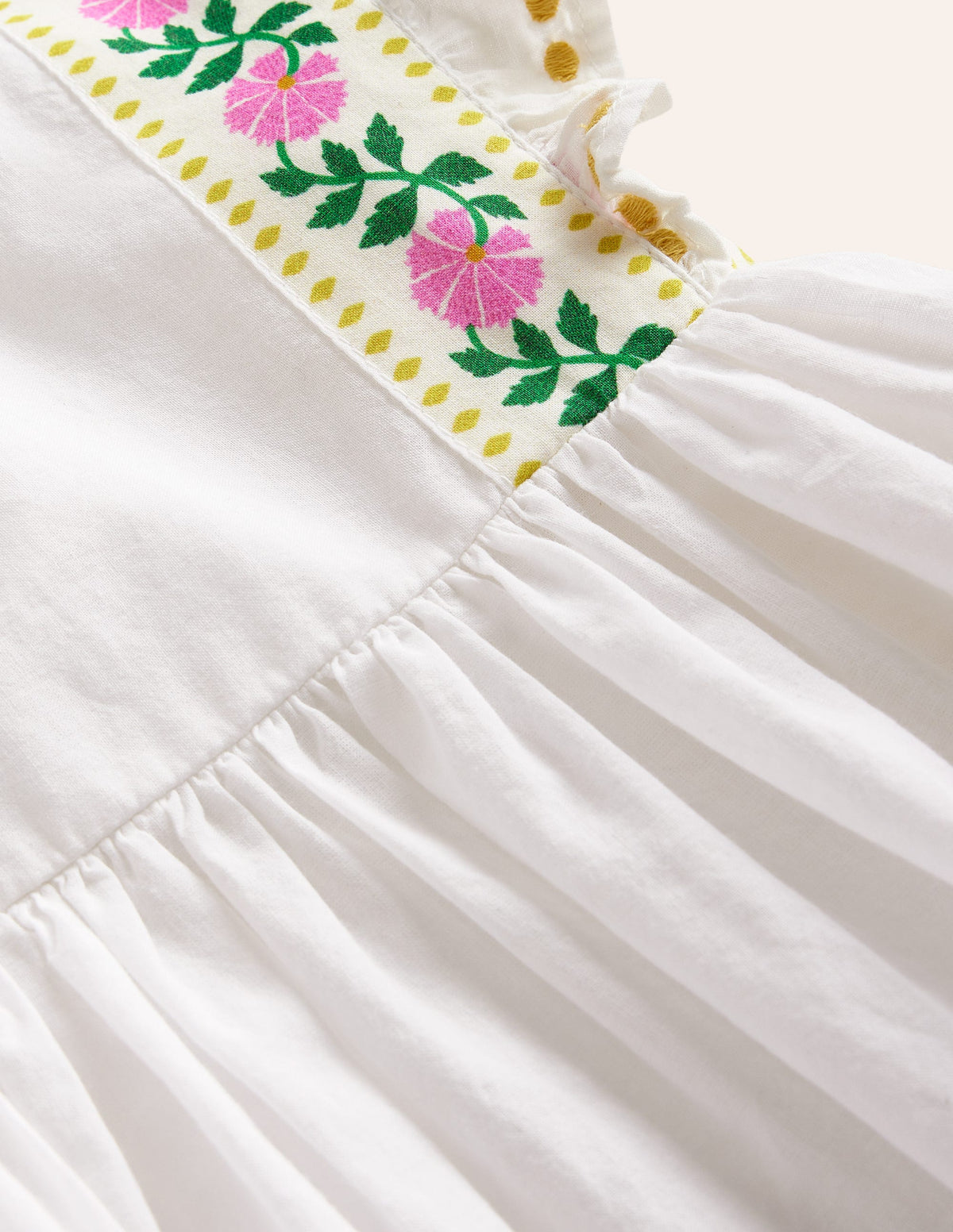 Oberteil mit Schleife auf dem Rücken-Vanilleschote Floral - Image 3