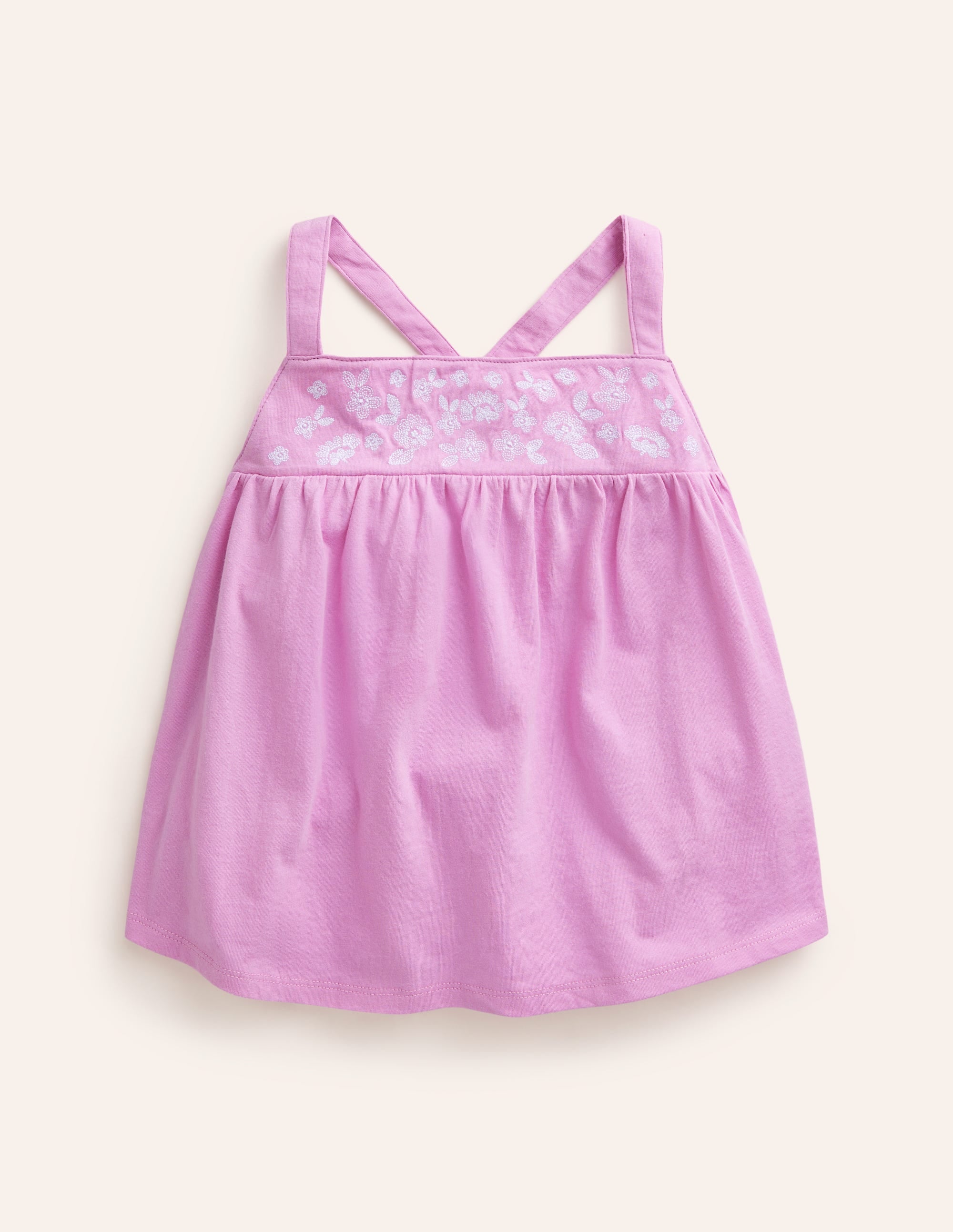Besticktes Jersey-Oberteil-Kosmos-Rosa - Image 1