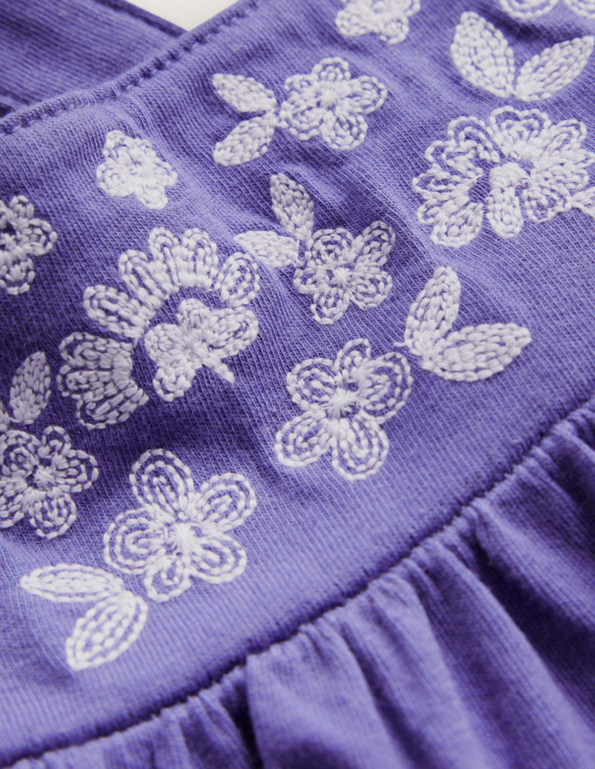 Besticktes Jersey-Oberteil-Tiefblau - Image 3