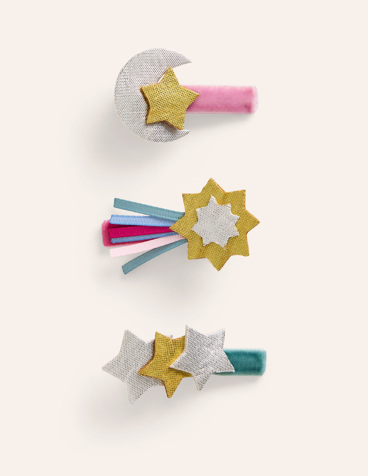 3-pack Hair Clips-Stars - Image 1