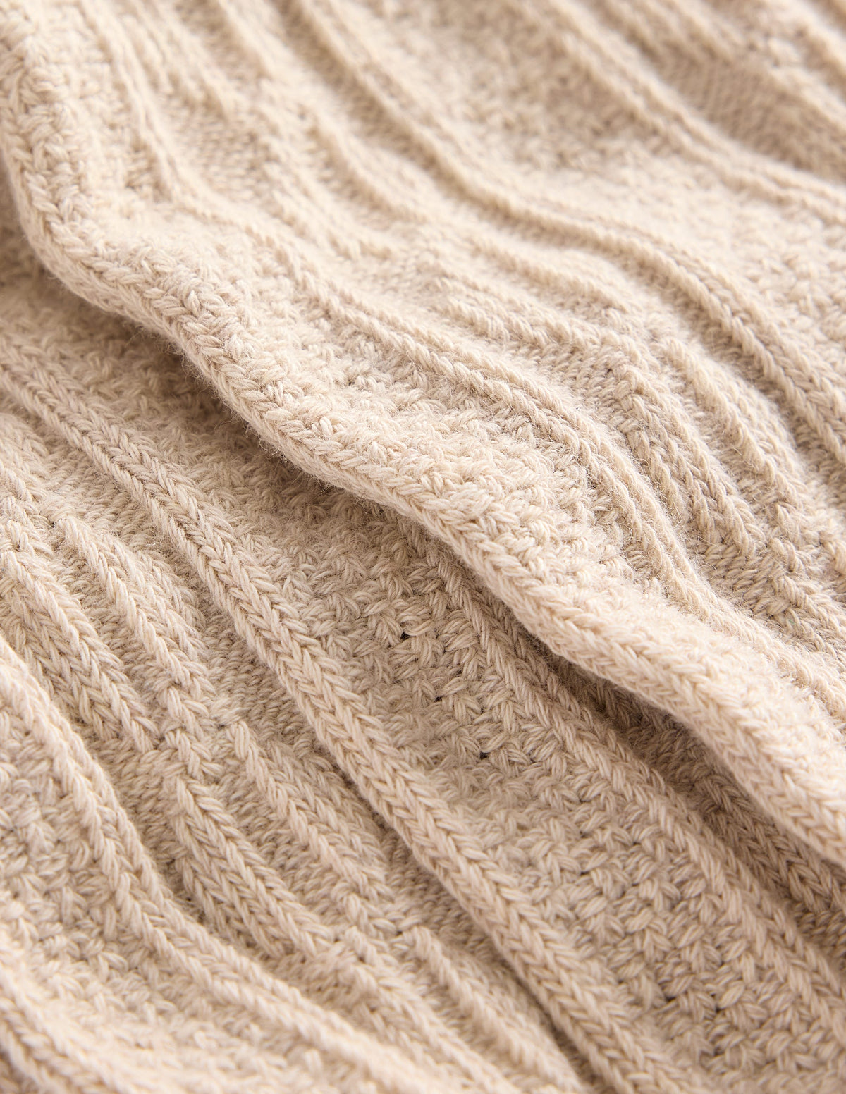 Strumpfhose mit Zopfstrickmuster-Beige-2