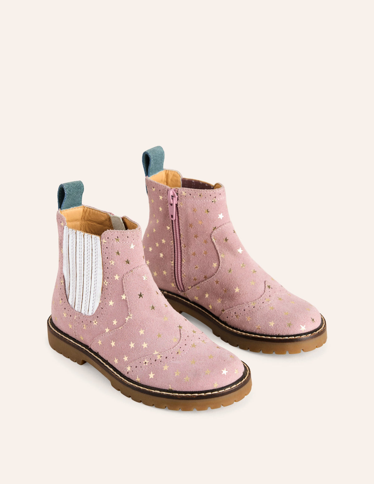 Chelsea-Stiefel aus Leder-Kosmos-Rosa Sterne - Image 1