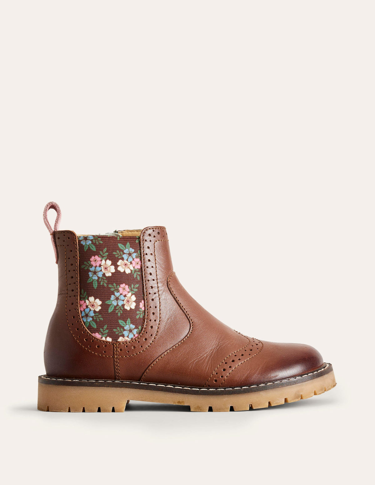 Leather Chelsea Boots-Tan - Image 1