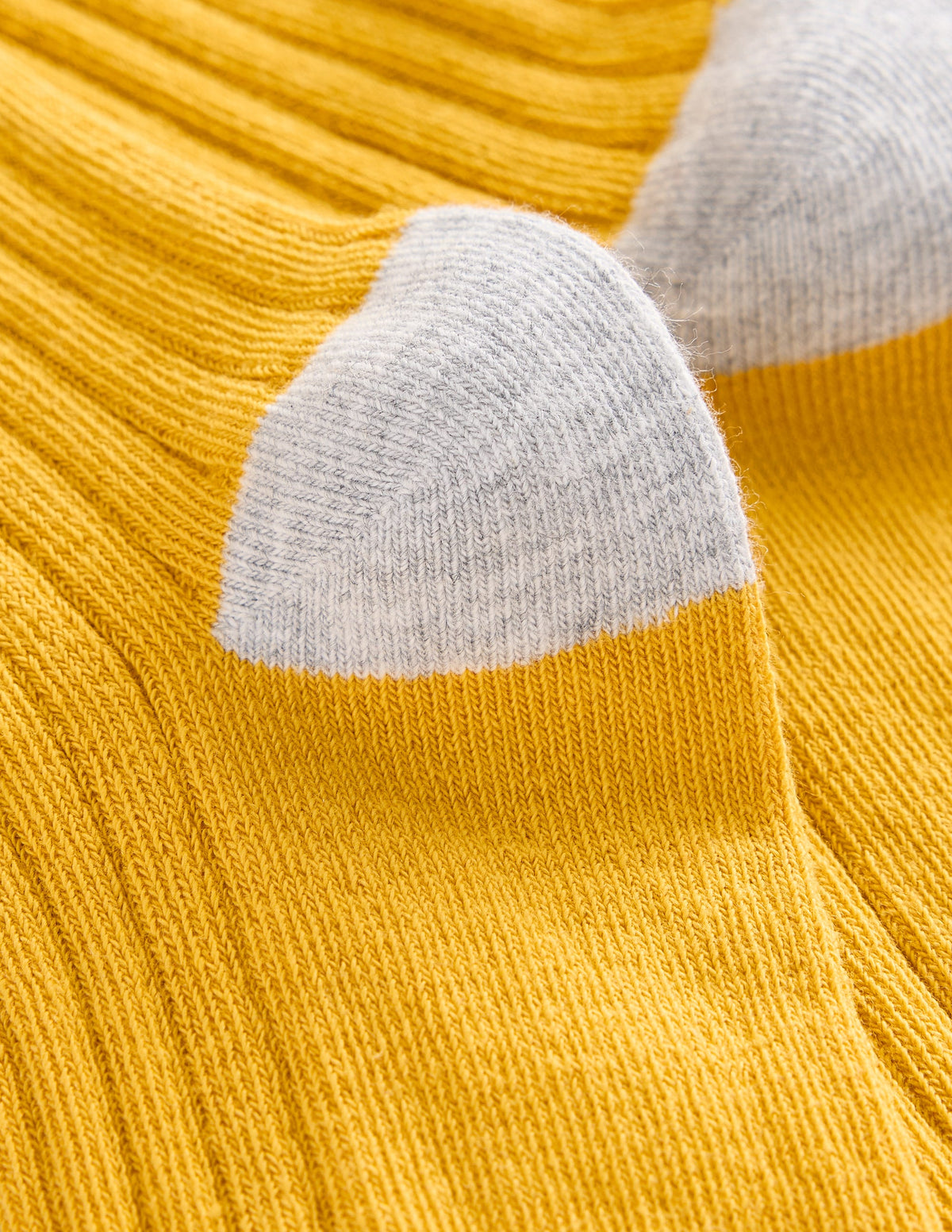 Strumpfhose aus Rippstrick-Honiggelb - Image 2