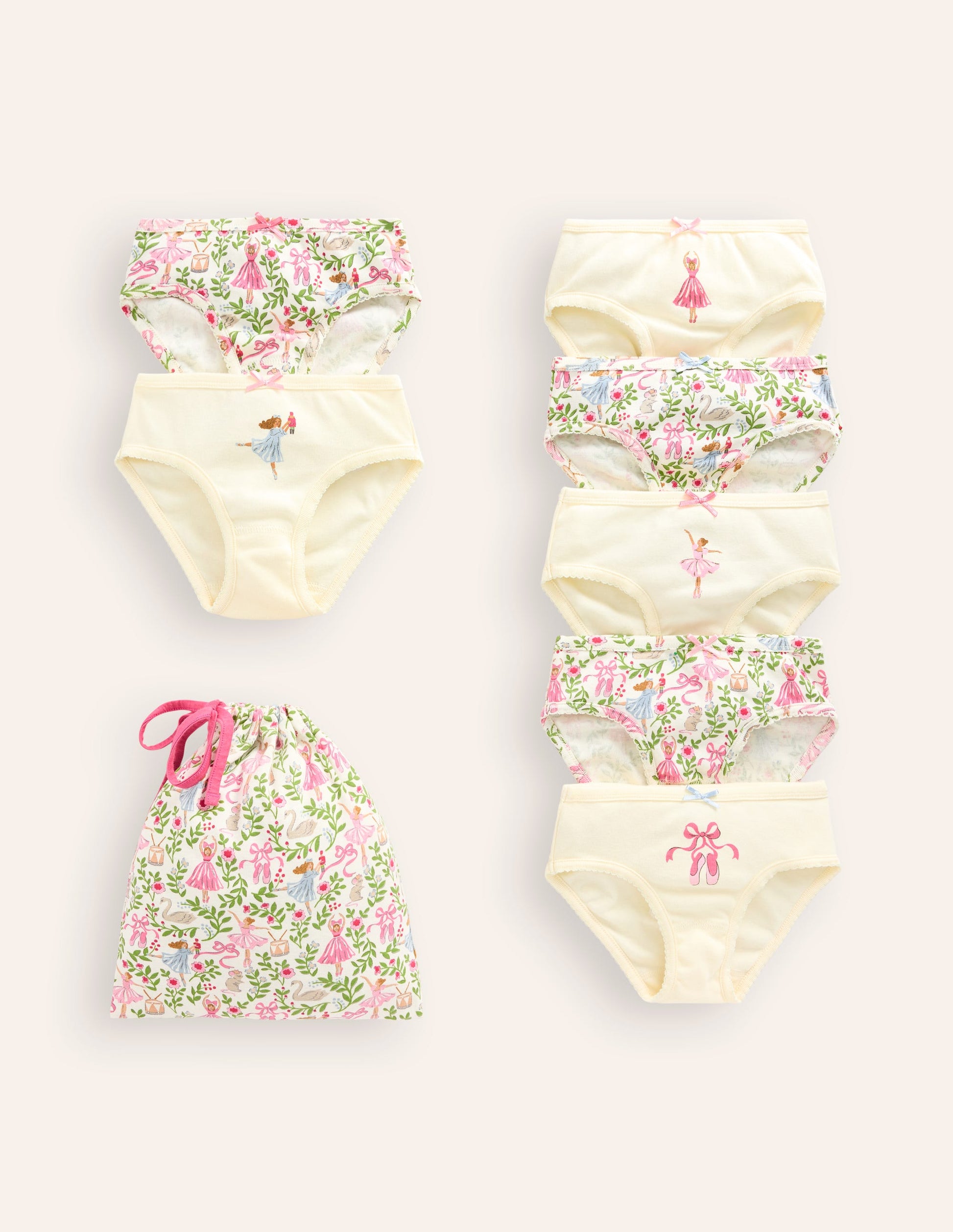 Hosen im 7er-Pack-Naturweiß Ballett Toile-1