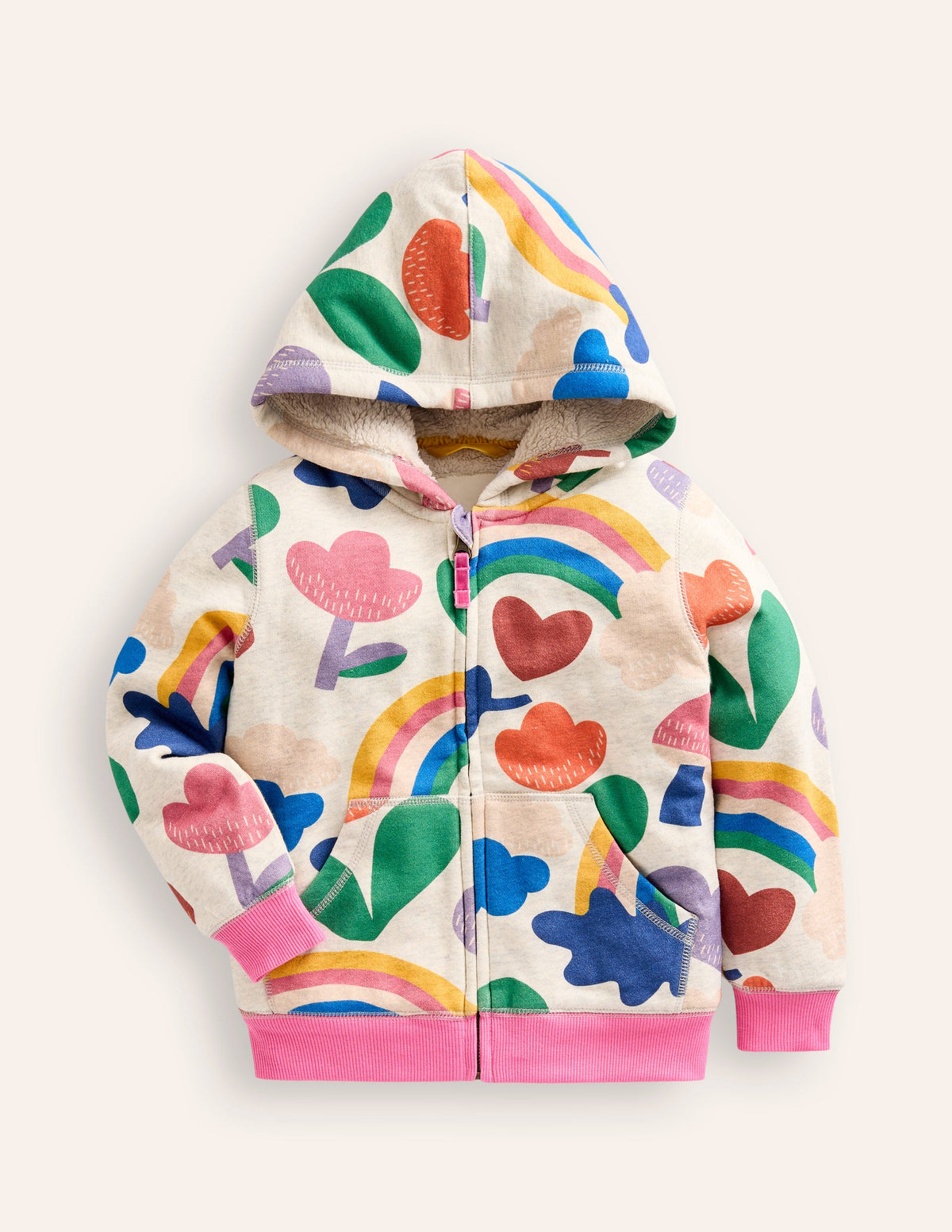Kapuzenpullover mit Zottelfutter-Anemone - Image 1