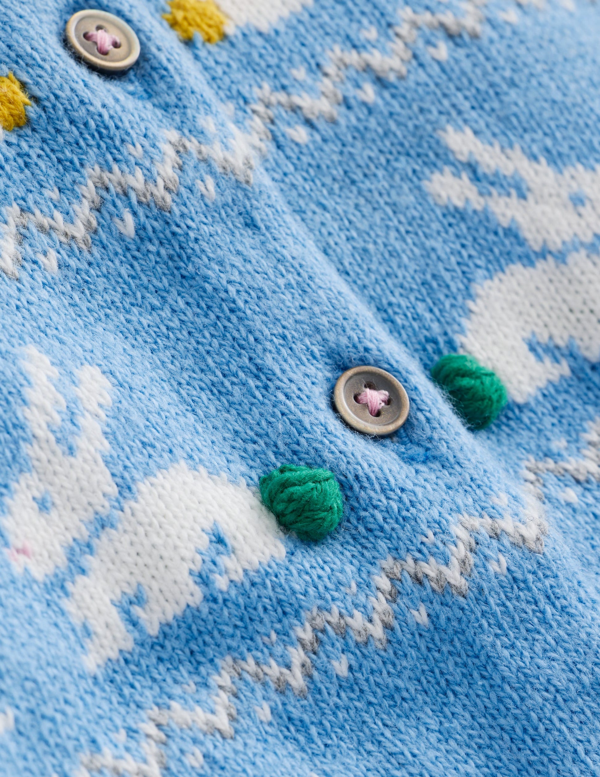 Edie Fair-Isle-Strickjacke-Vergissmeinnicht Hasen-3