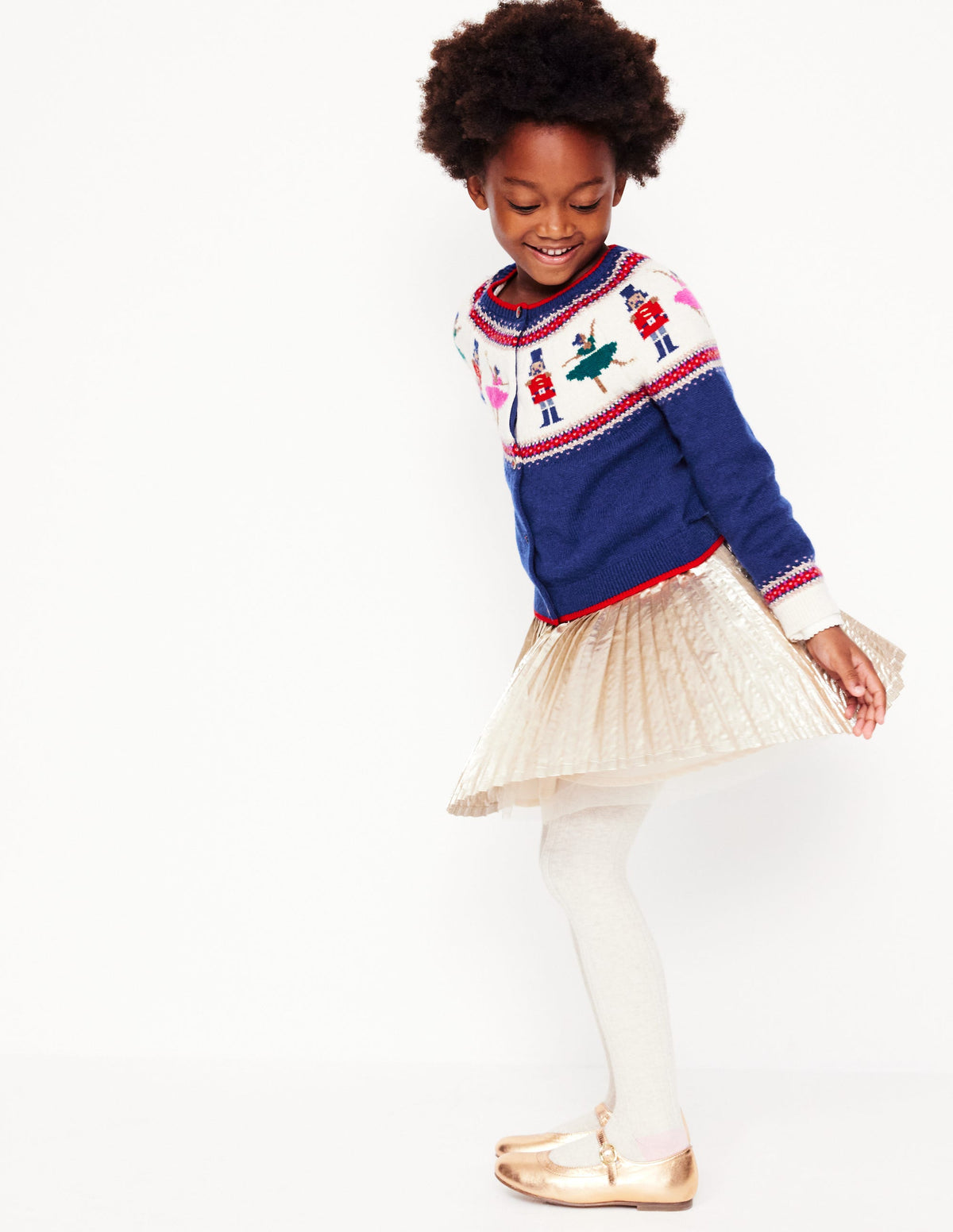 Edie Fair-Isle-Strickjacke-Saphirblau Nussknacker-6