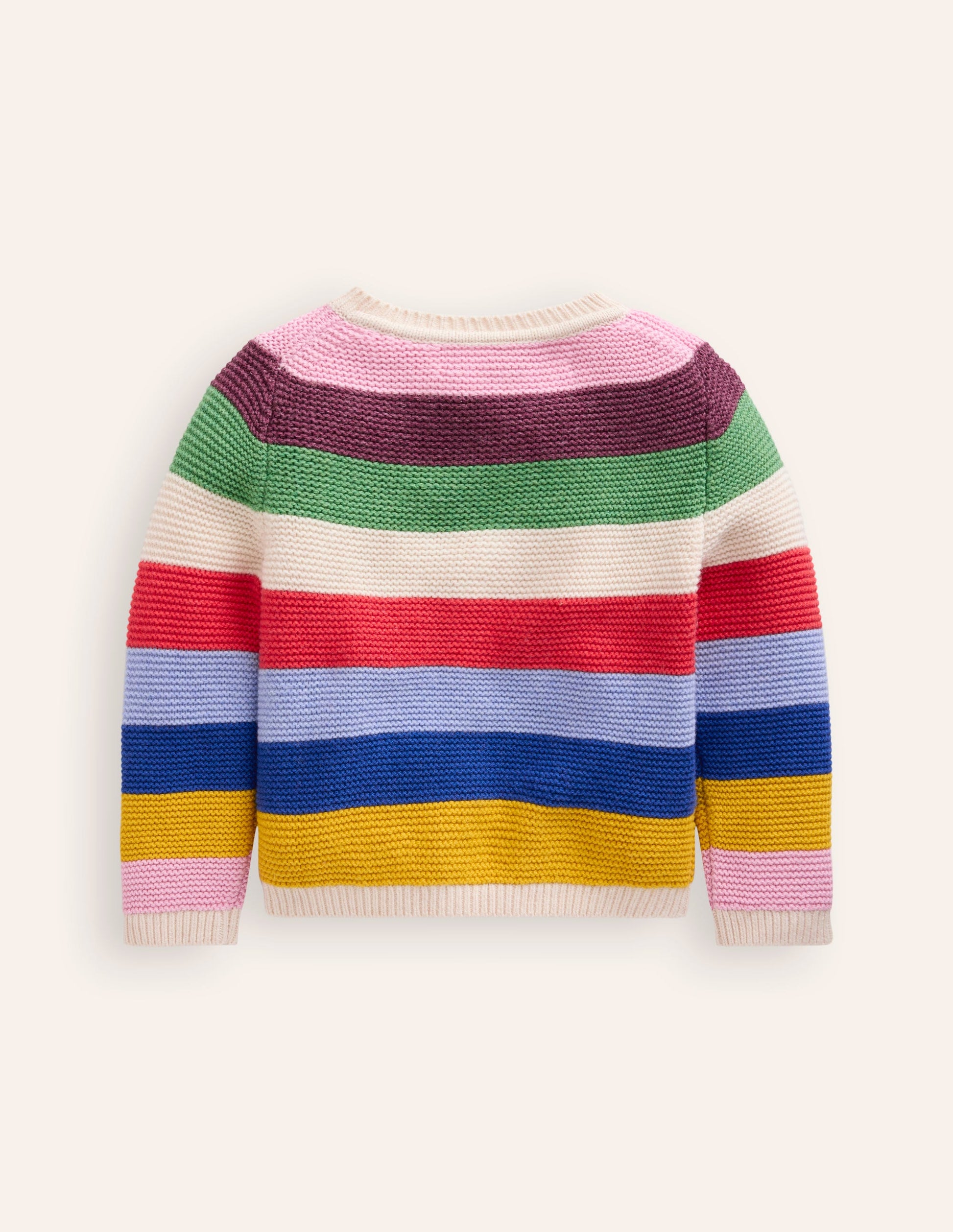 Textured Cardigan-Rainbow Multi Stripe-2