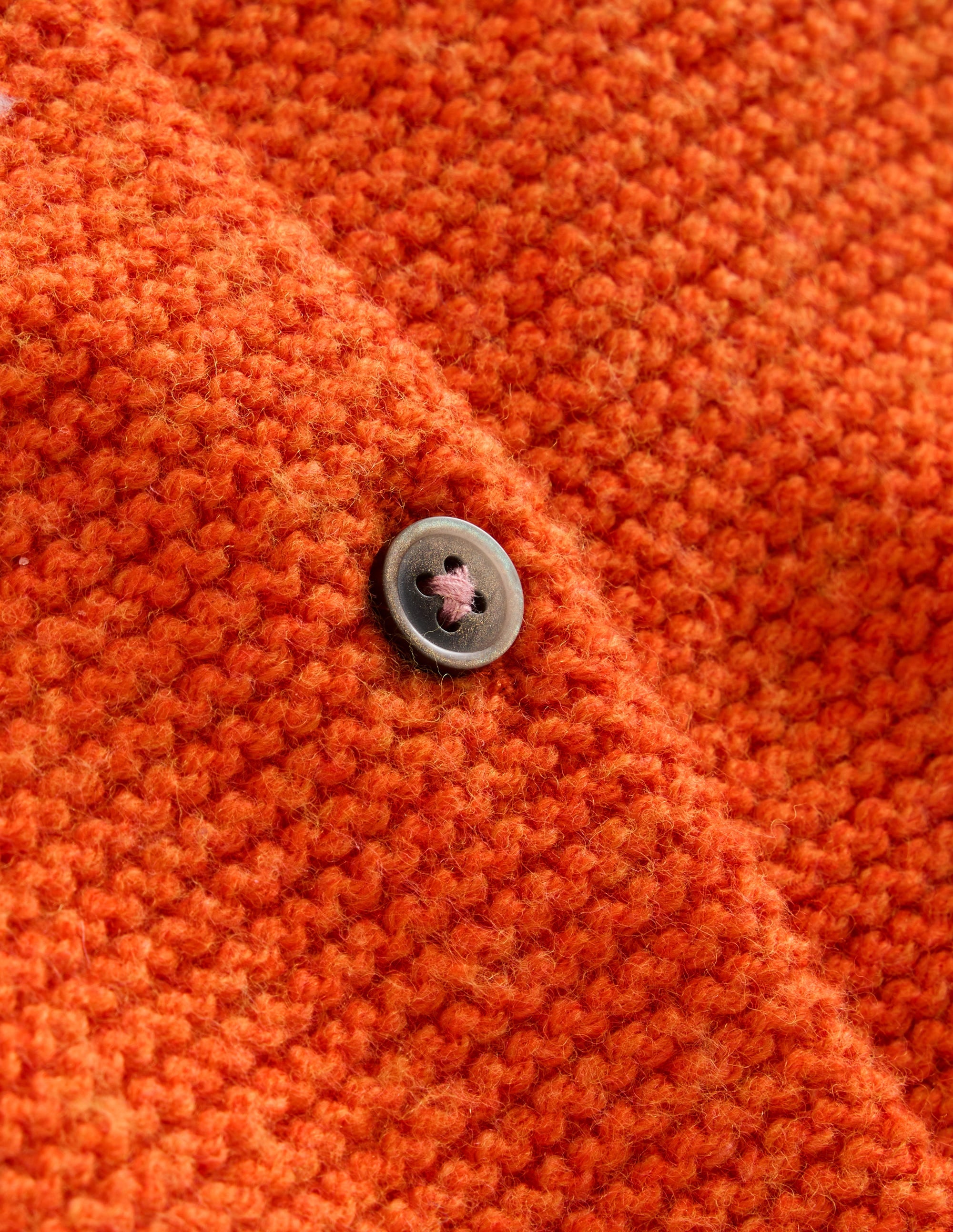 Gilet texturé-Orange foncé - Image 3