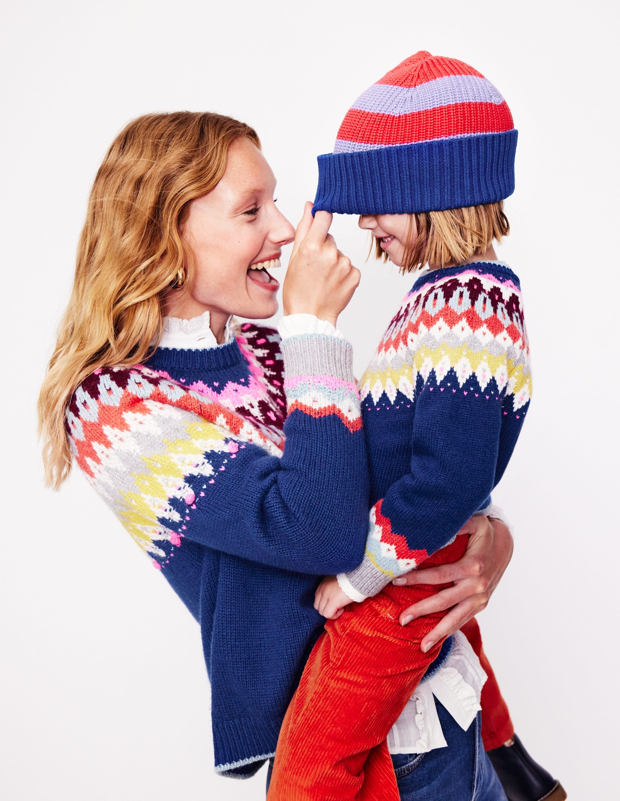Eleanor Fair-Isle-Pullover-Saphirblau - Image 4