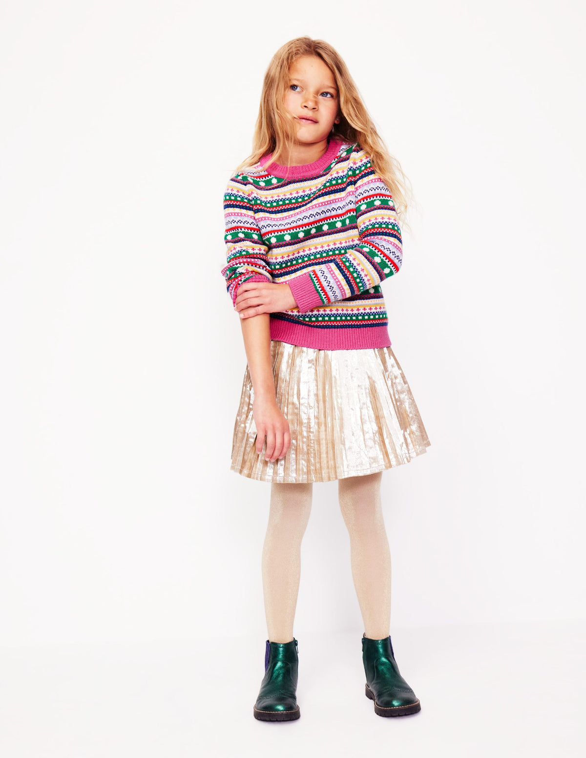 Pull Eleanor à motif jacquard-Texture multi-1