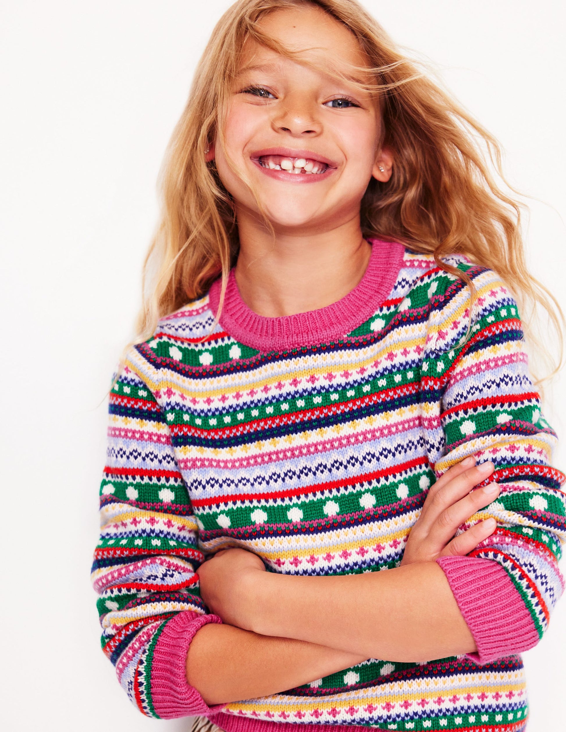 Pull Eleanor à motif jacquard-Texture multi-2