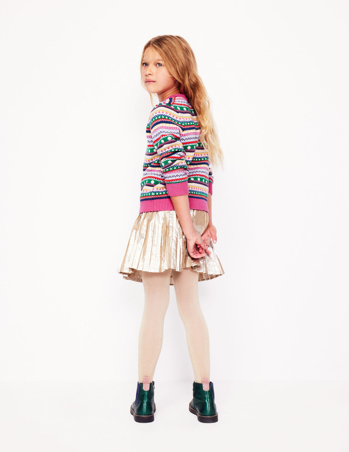 Pull Eleanor à motif jacquard-Texture multi-3