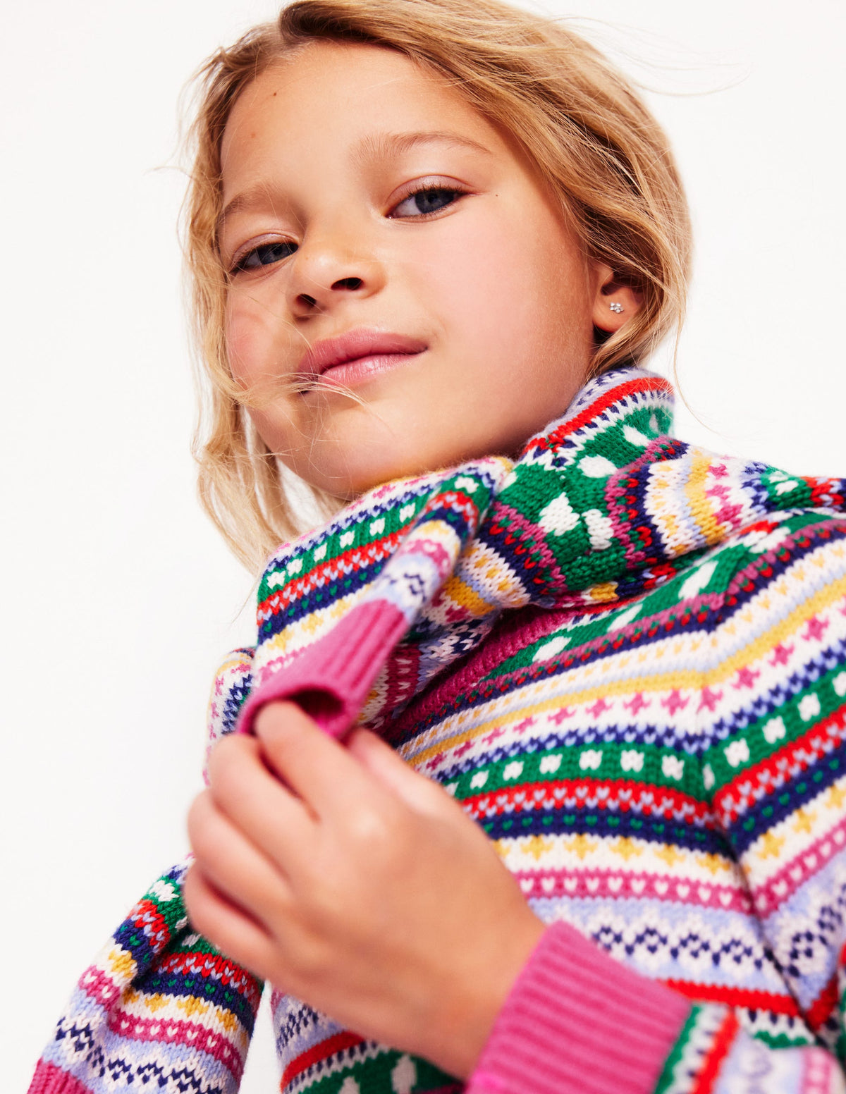 Pull Eleanor à motif jacquard-Texture multi-4