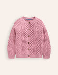 Cardigan torsadé-Rose vintage