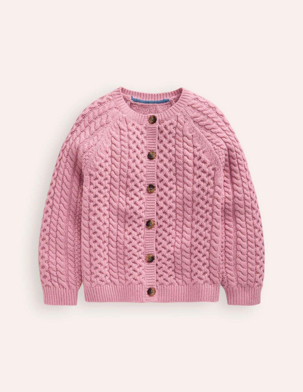 Cardigan torsadé-Rose vintage-1