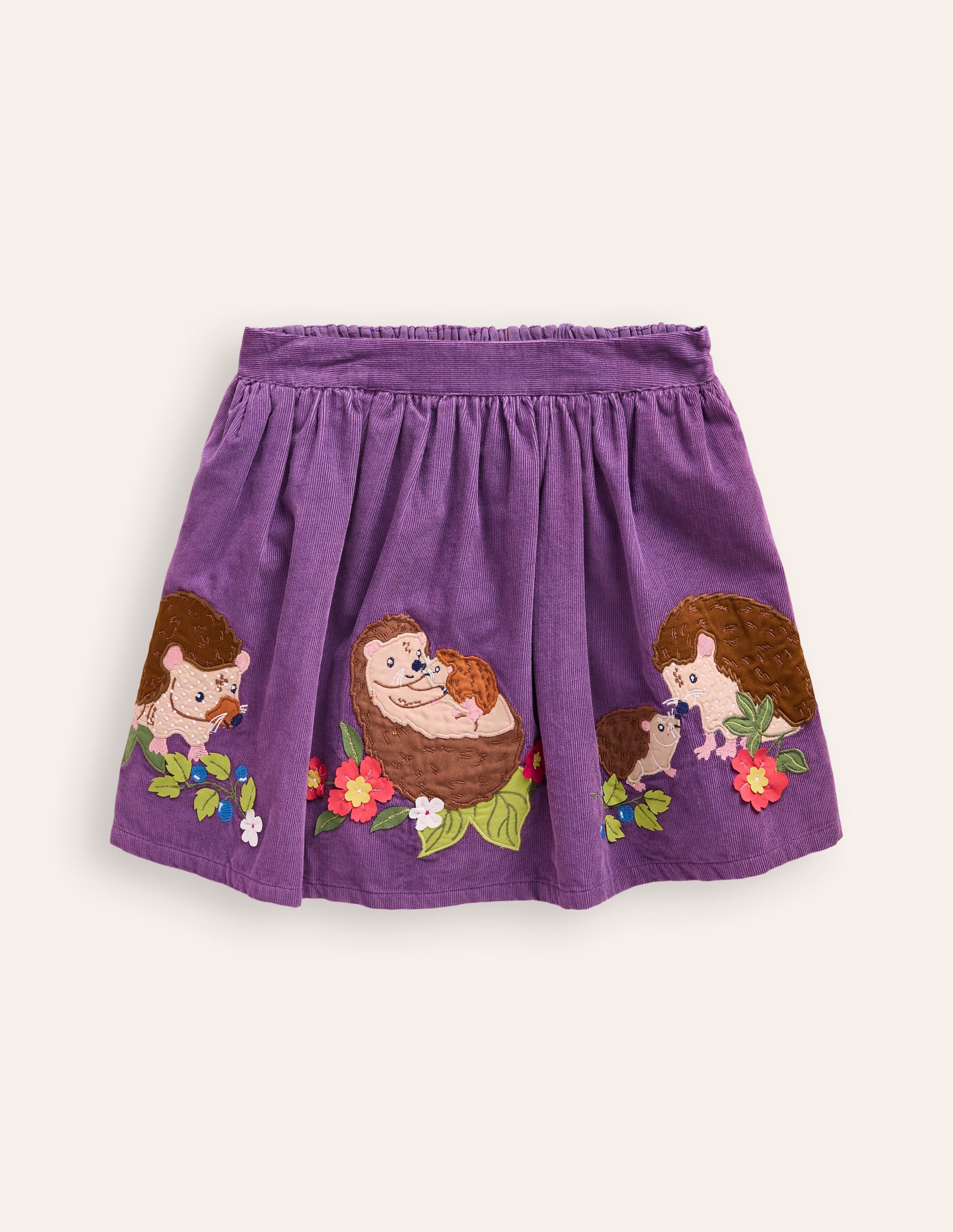Jupe à appliqué-Hérissons violet mystique - Image 1