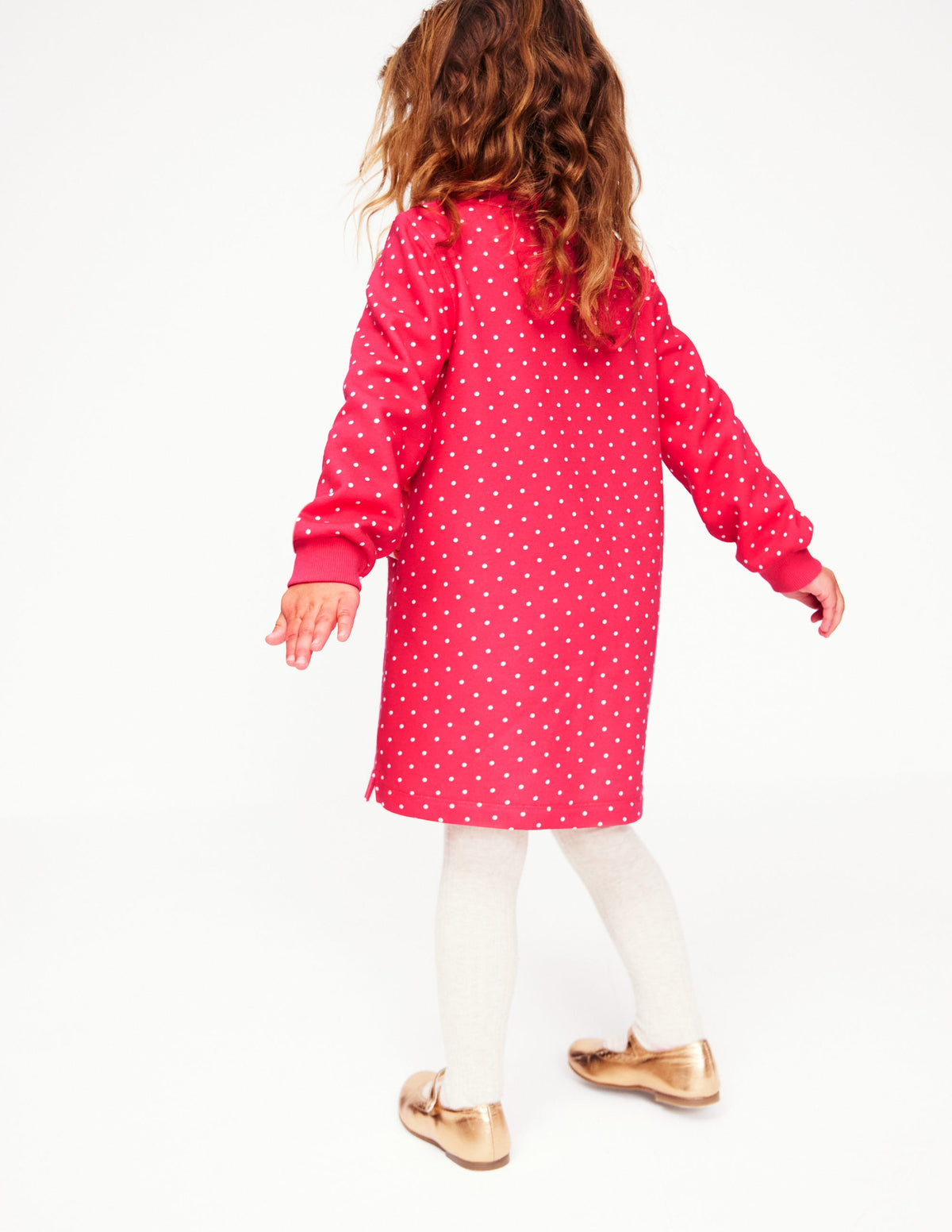 Ida Sweatshirtkleid mit Applikation-Rosarot Pünktchen Tiere-2