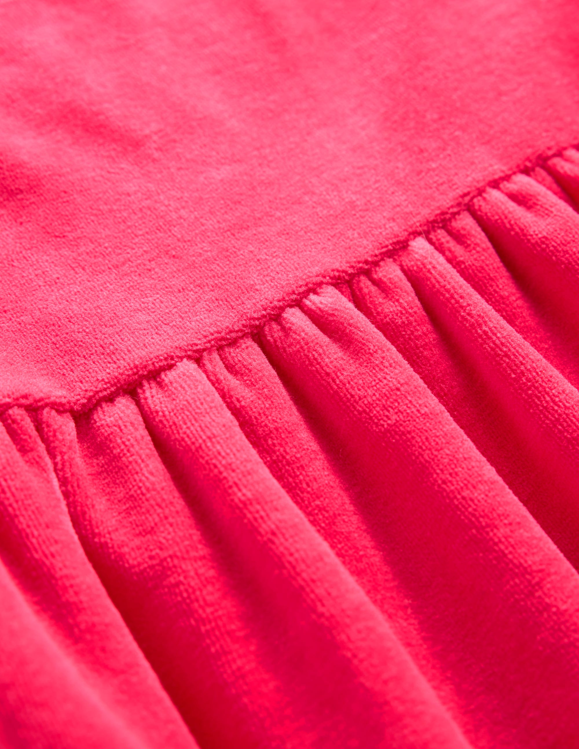 Gestuftes Velourskleid-Sommerbeere - Image 3