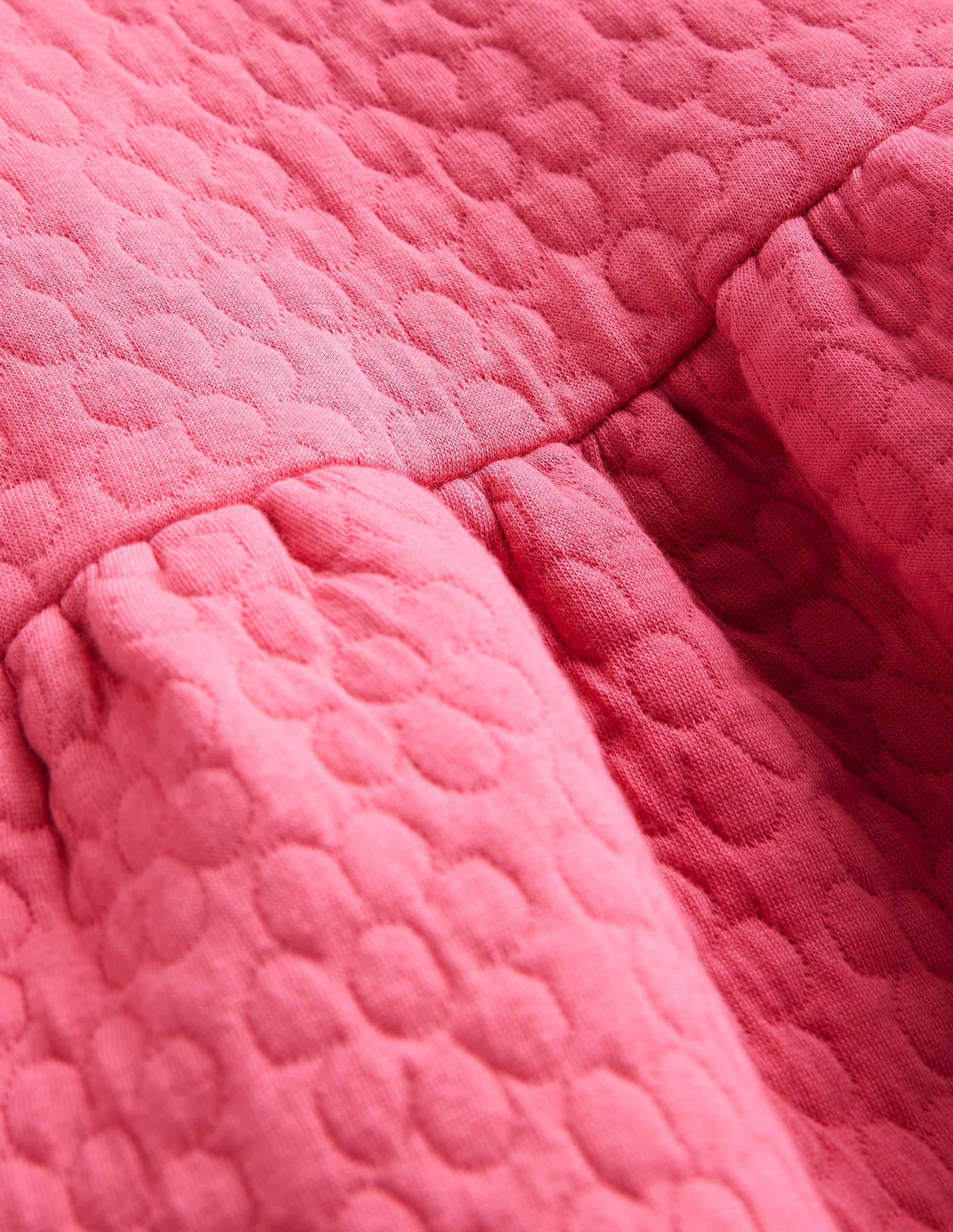 Robe-sweat à fleurs en jacquard-Rose pétale - Image 3
