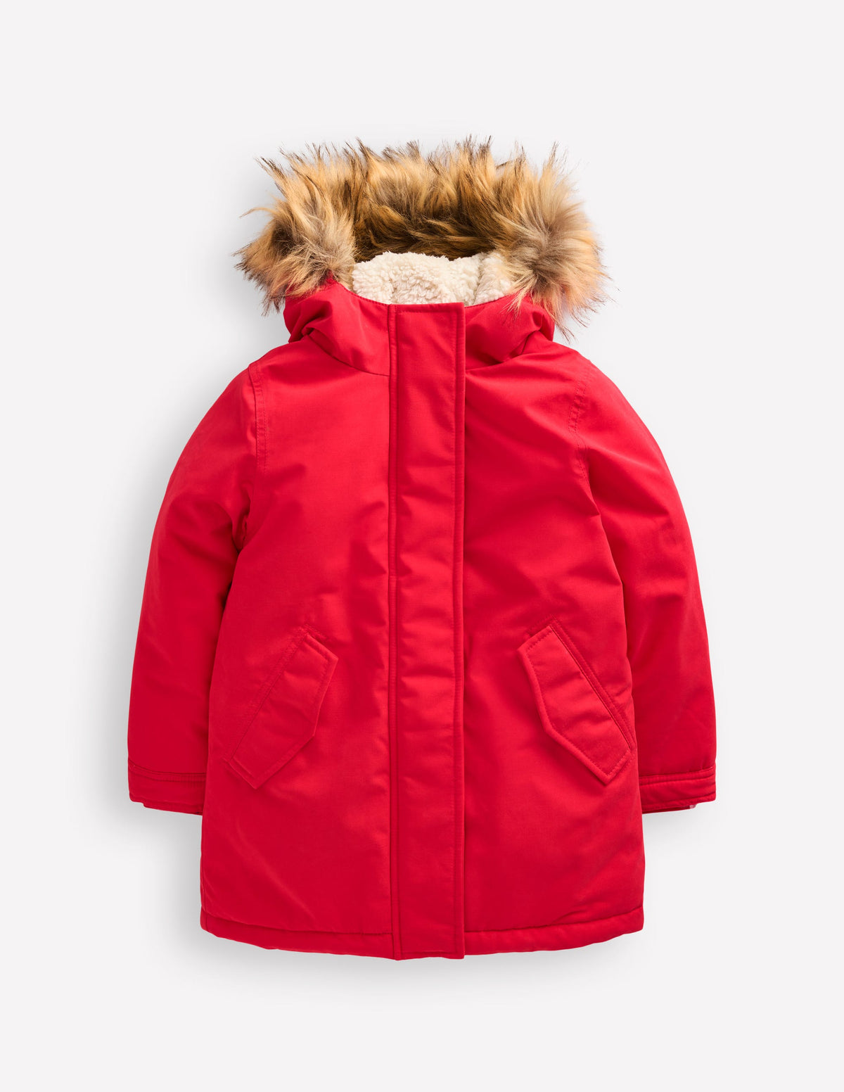 Parka classique imperméable-Rouge - Image 1