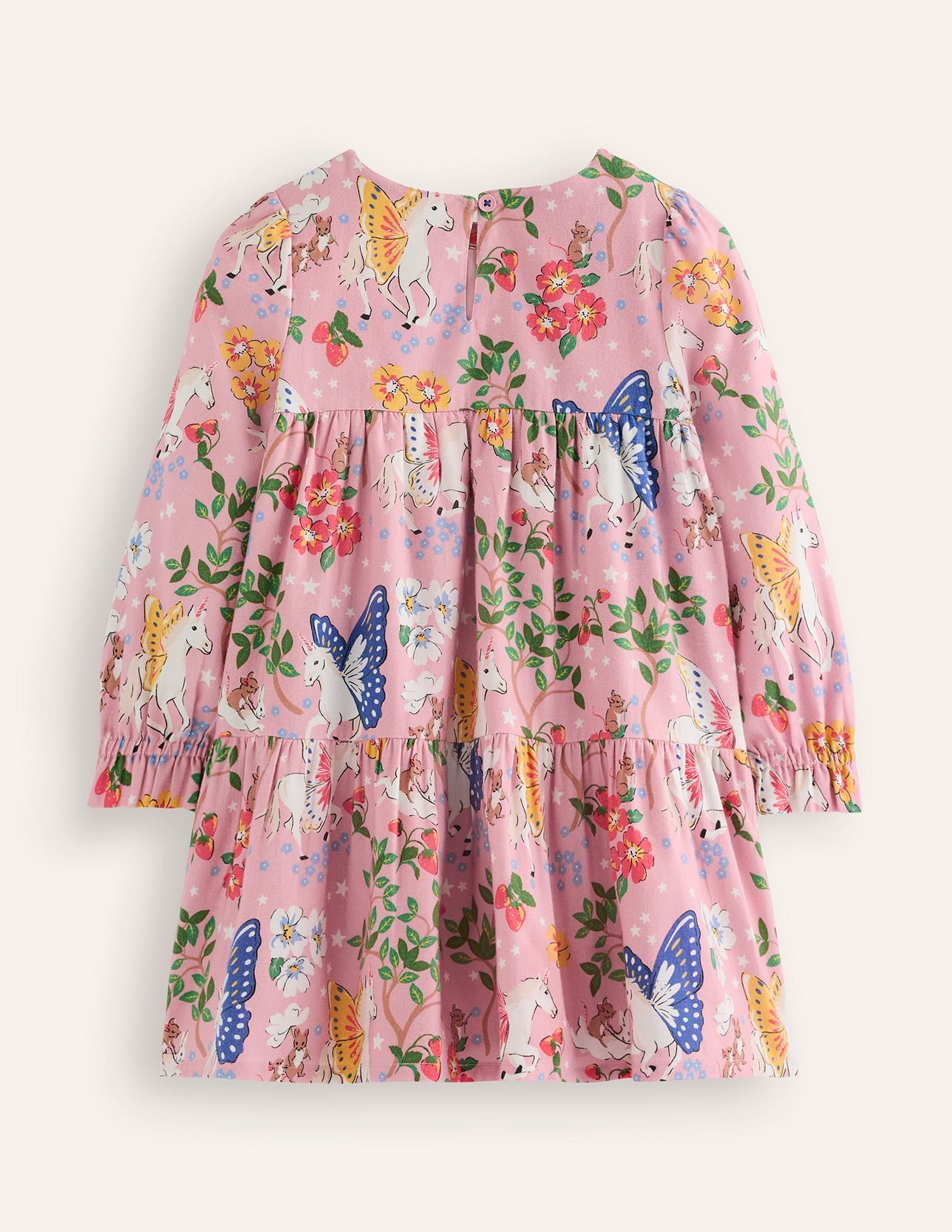 Betsy Stufenkleid zum Herumwirbeln-Vintage Rosa Zauberwald-2