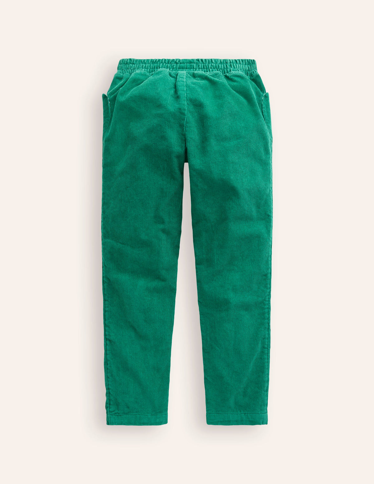 Lined Cord Pull-On Trousers-Alpine Green - Image 2