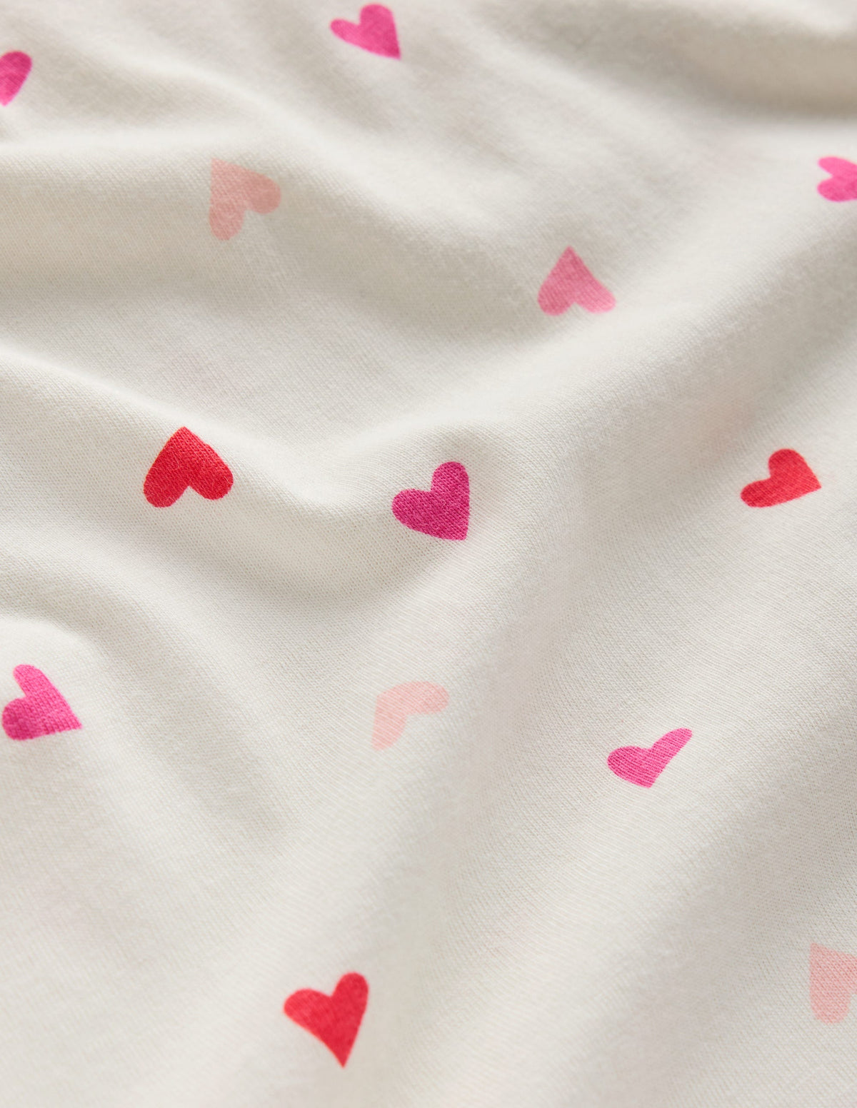 Printed Long-sleeved Nightie-Multi Hearts-3