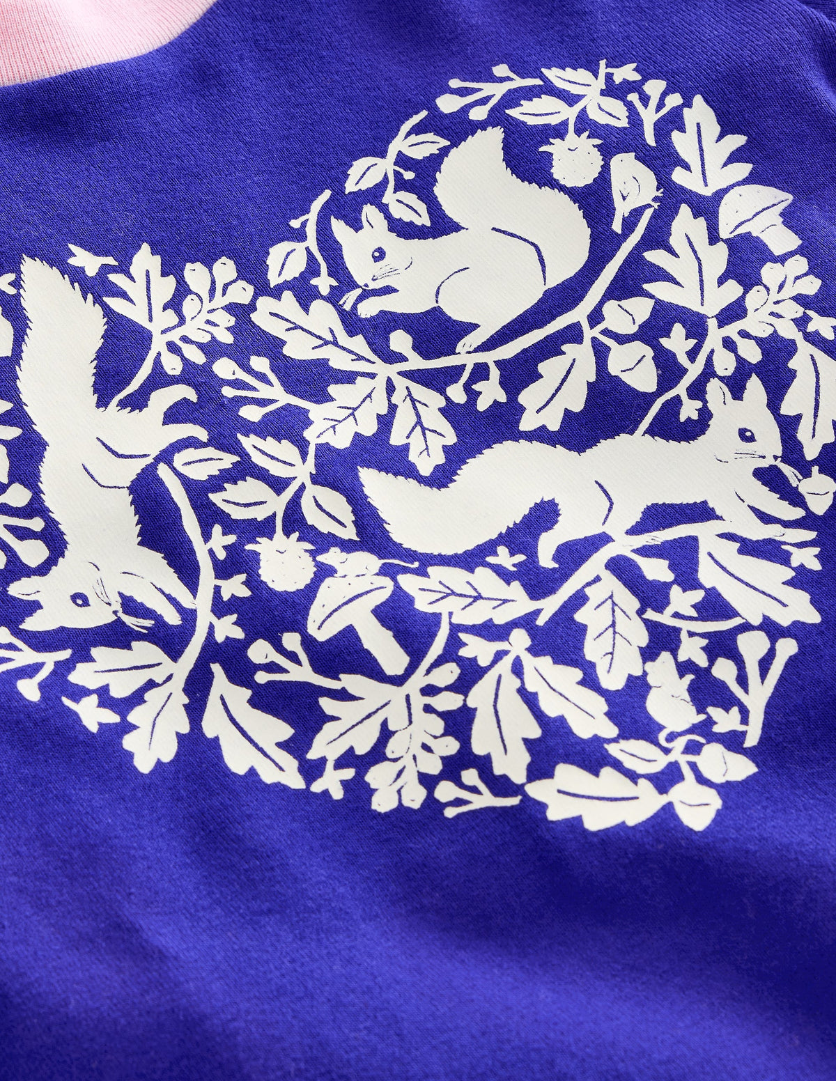 Pyjama long douillet-Écureuil bleu saphir - Image 3