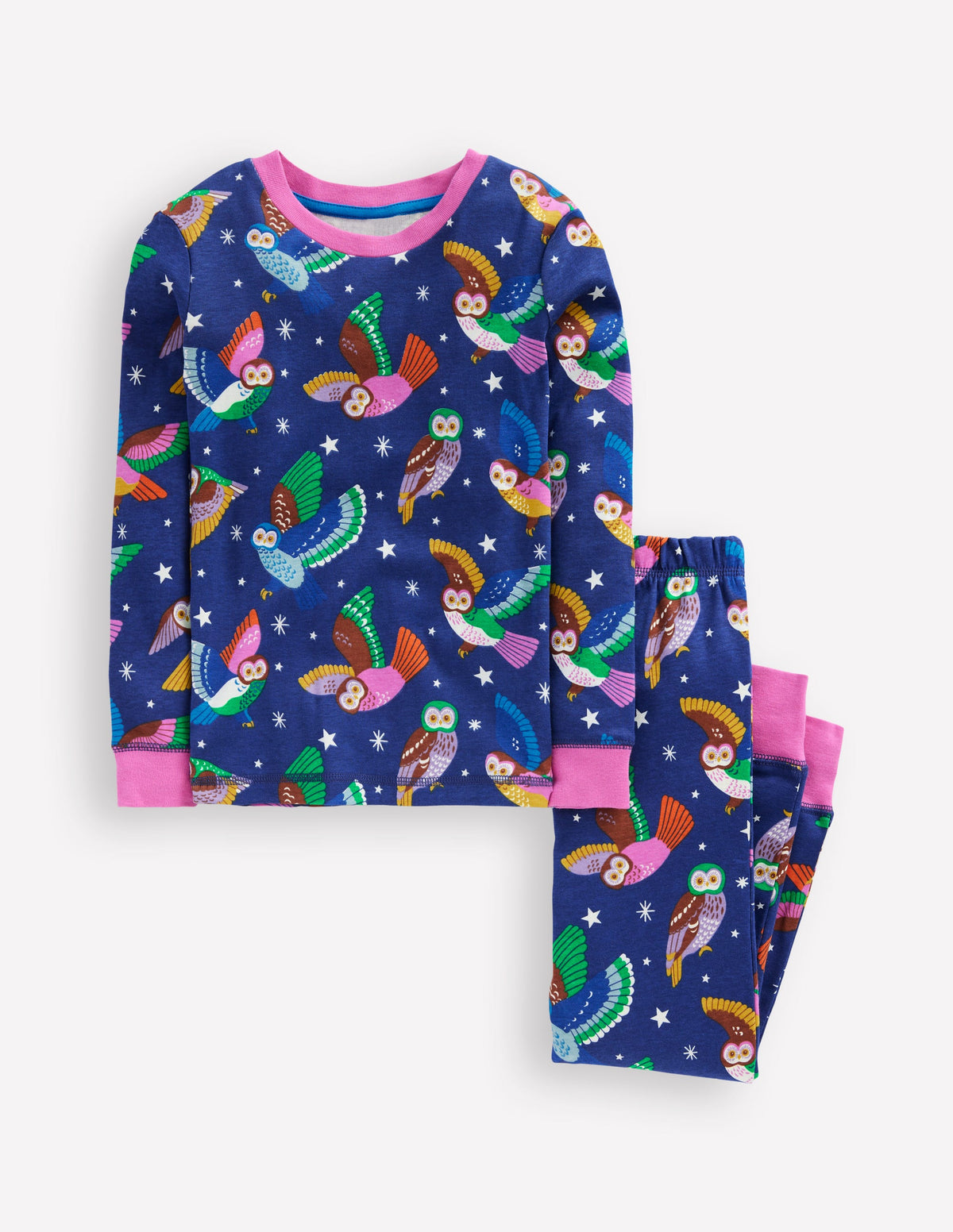 Pyjama phosphorescent douillet-Chouettes bleu tribord - Image 1