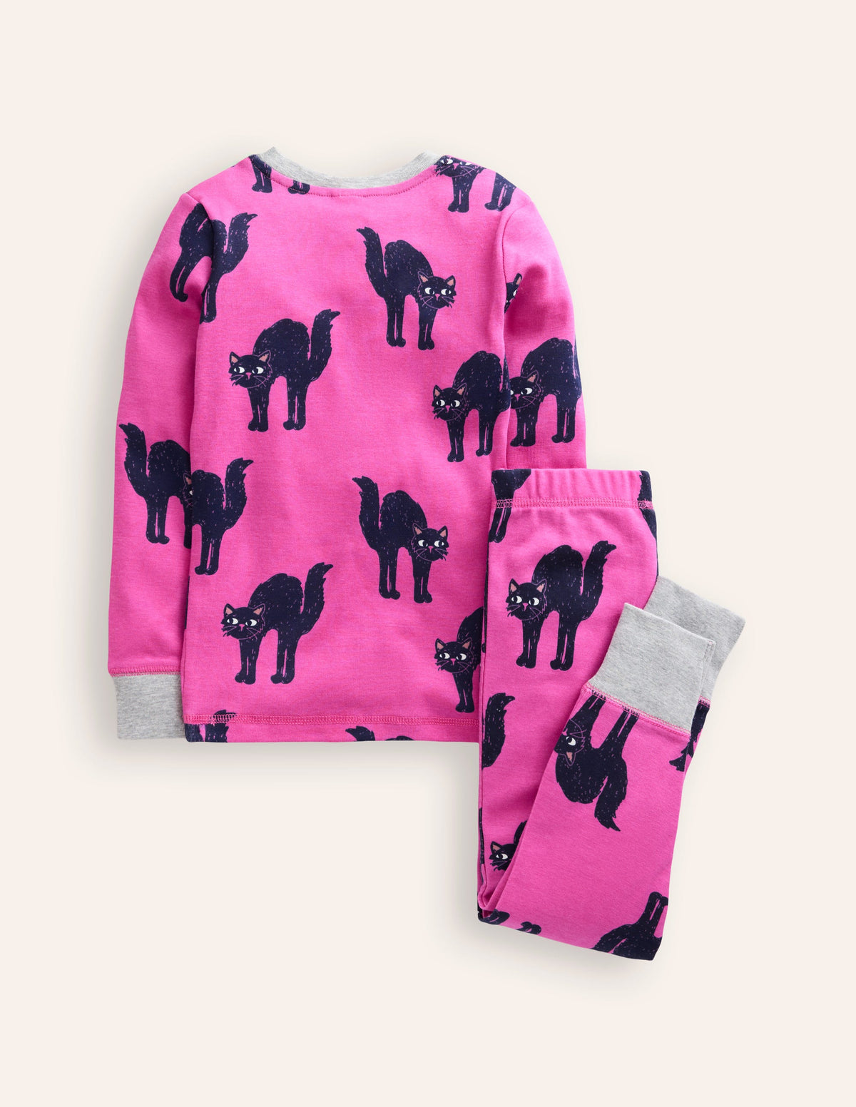 Snug Glow-In-The-Dark Pyjamas-Tickled Pink Cats - Image 2